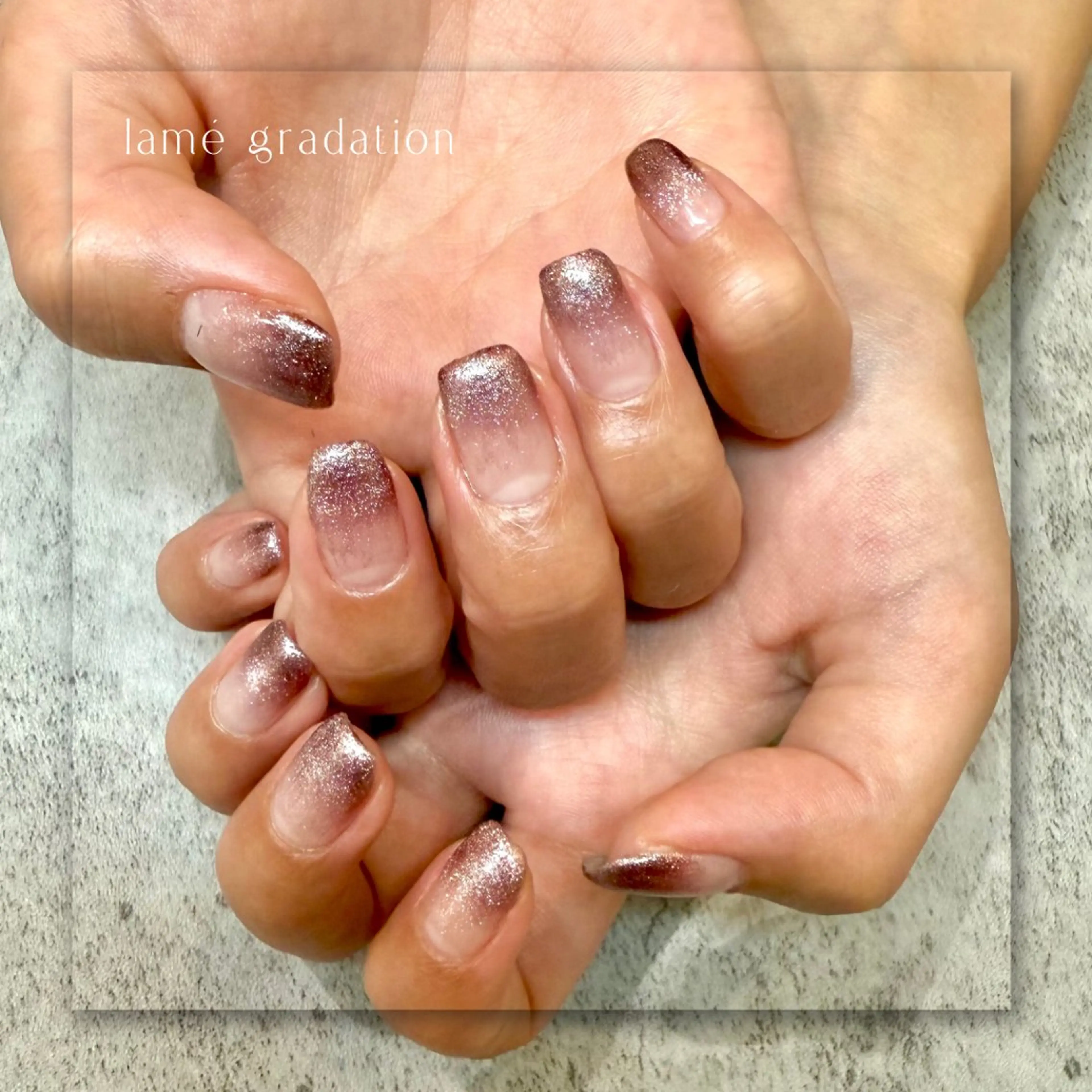 ネイル ジェルネイル グラデーション マグネットネイル オフィスネイル パラジェル Seemly 千田町店所属・フラワーパラジェル 🌸シームリーエミのネイルデザイン