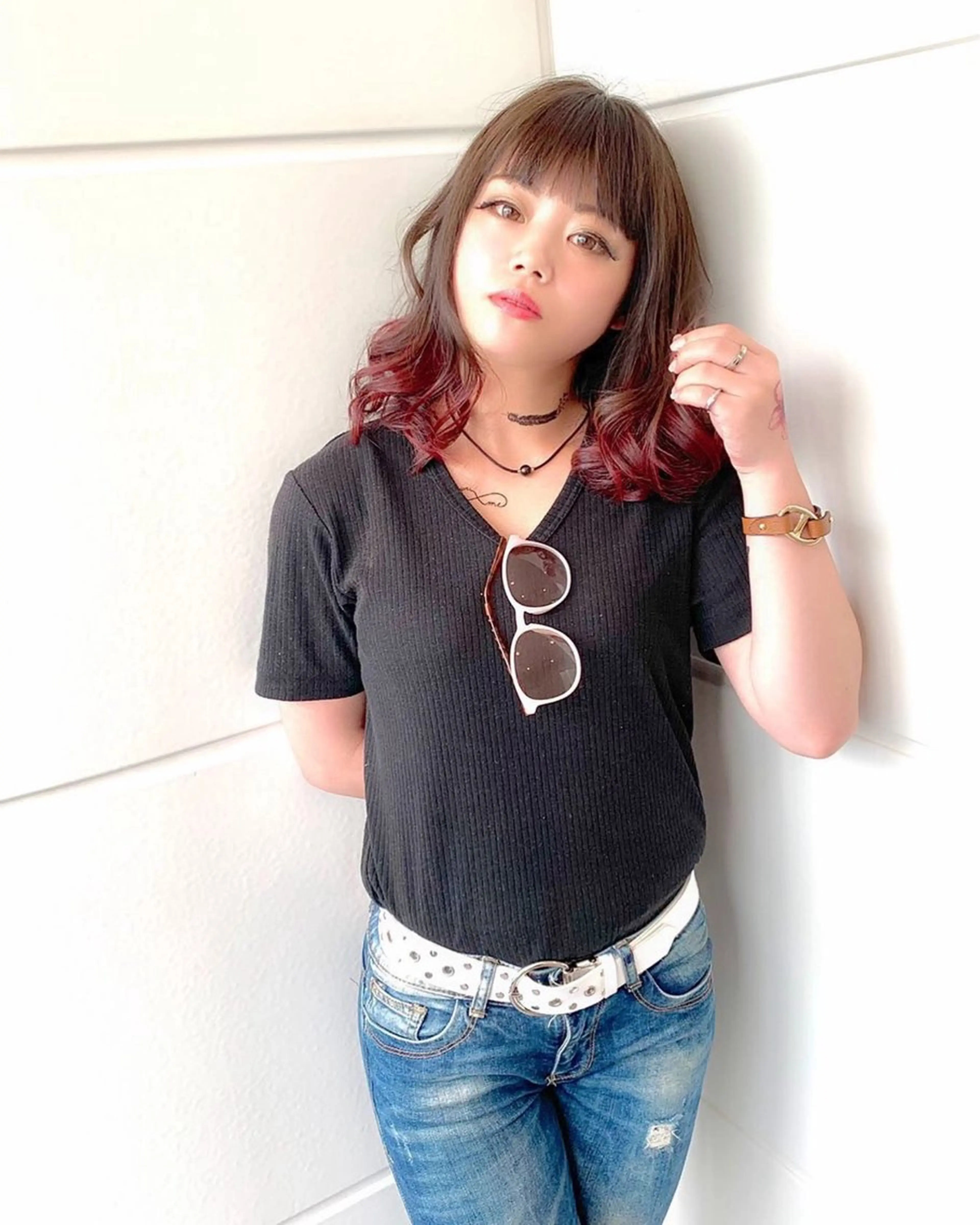 セミロング カラー MAHALO hair ID salon所属・大政源氏🌈✨ Genjiのヘアスタイル