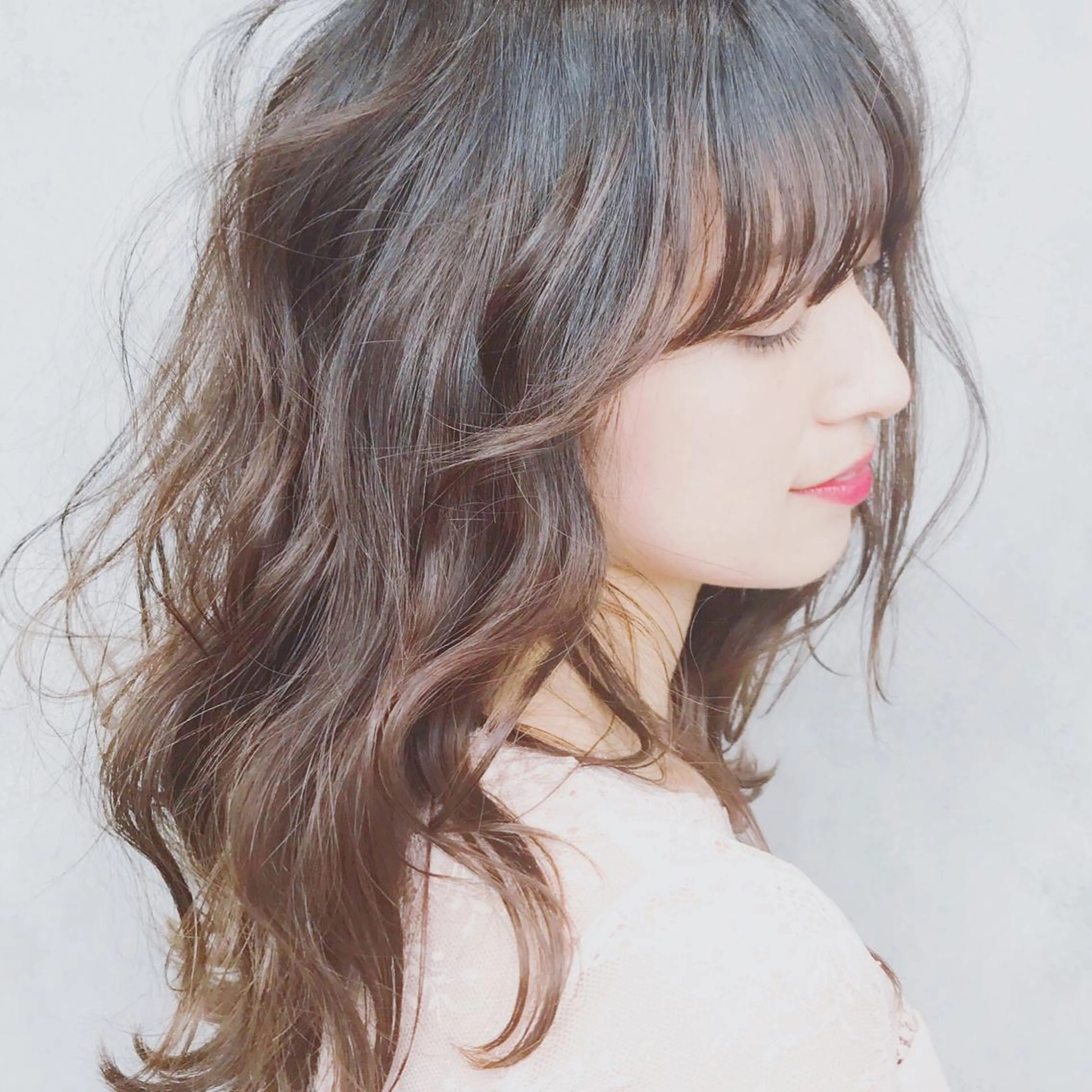 ロング カラー ヘアカラー トリートメント AUBE shinjuku所属・ア イカのヘアスタイル