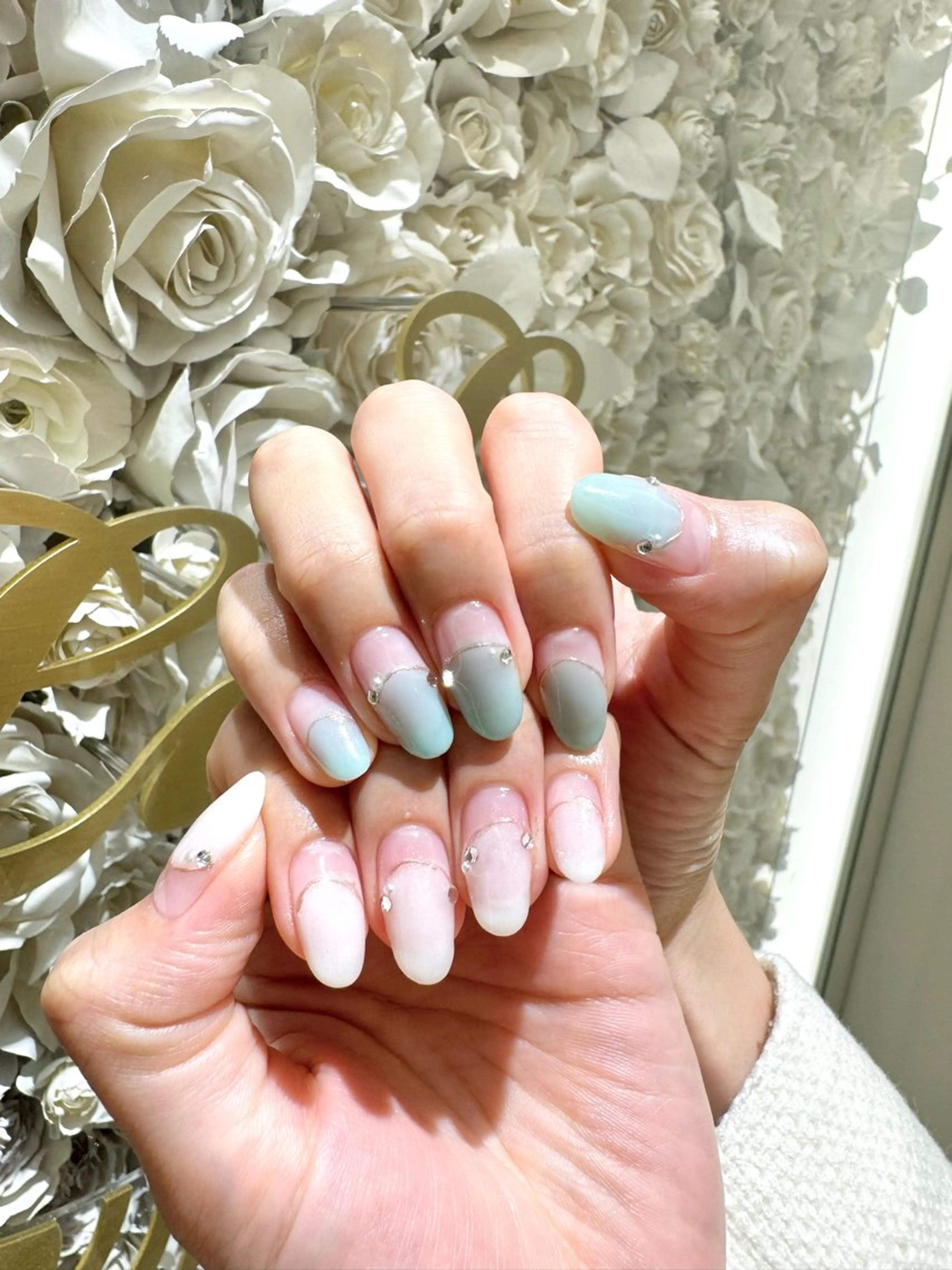 ネイル ニュアンスネイル ハンドネイル La Luna アヤカのネイルデザイン