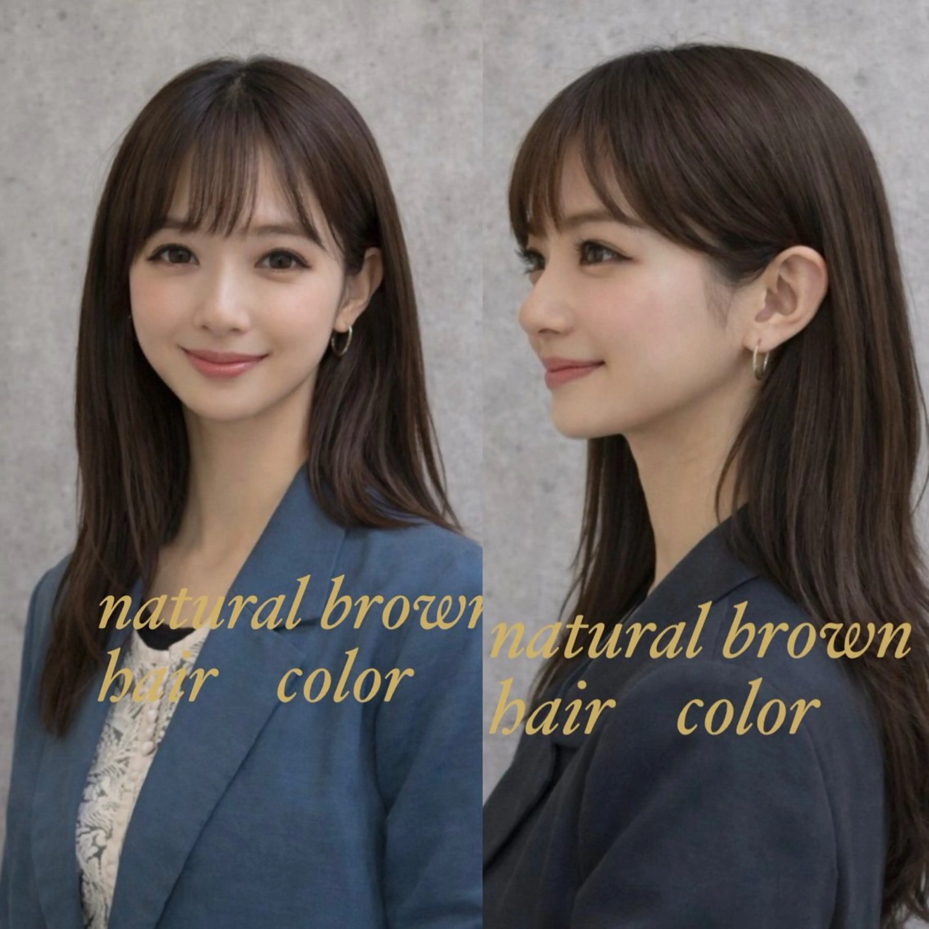 セミロング カラー カット ヘアカラー トリートメント M.SLASH 辻 孝志のヘアスタイル