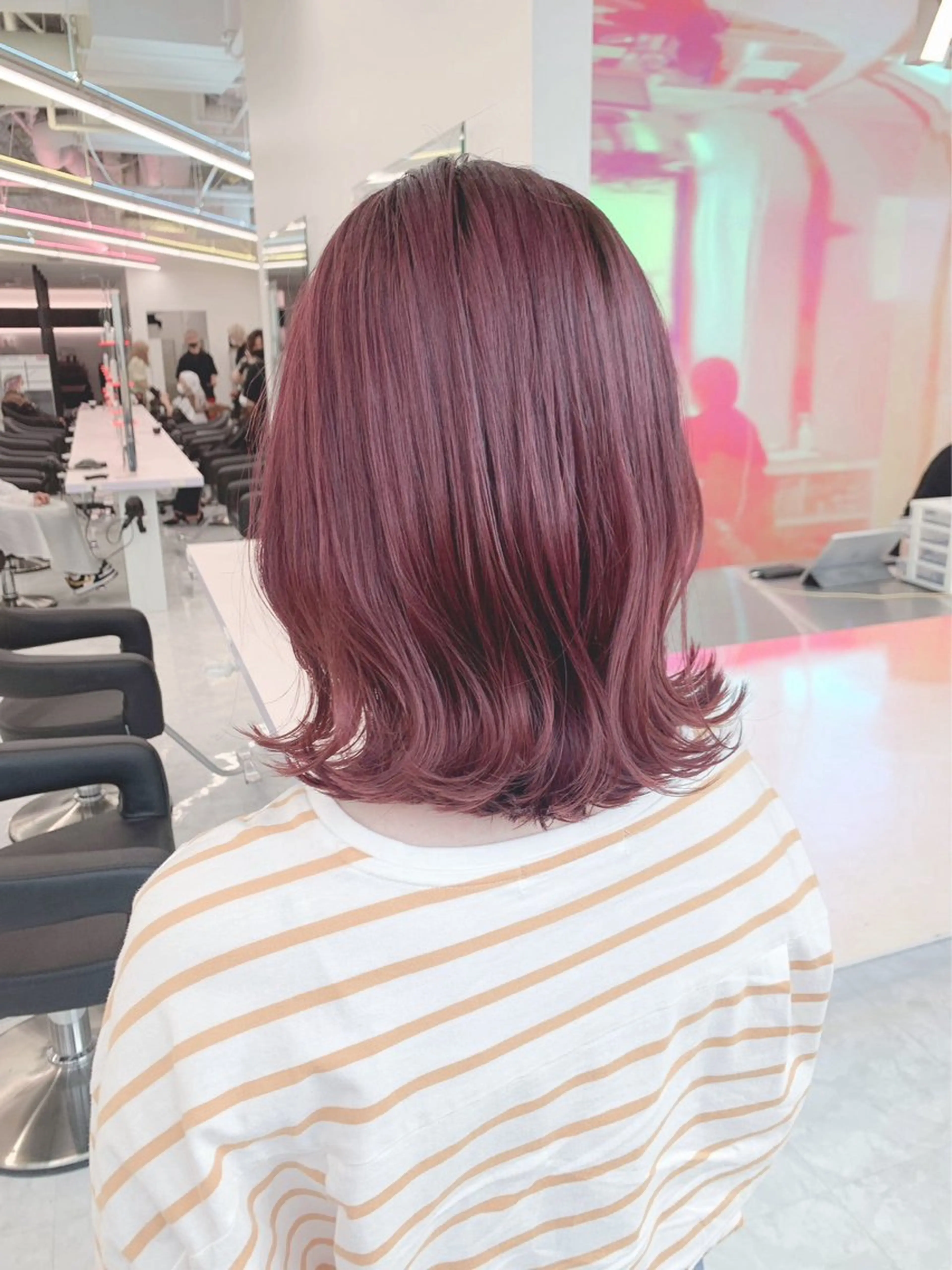 ショート カラー パーマ ヘアアレンジ メンズ 🤍透明感カラー🤍 ブリーチ🤍AINEのヘアスタイル