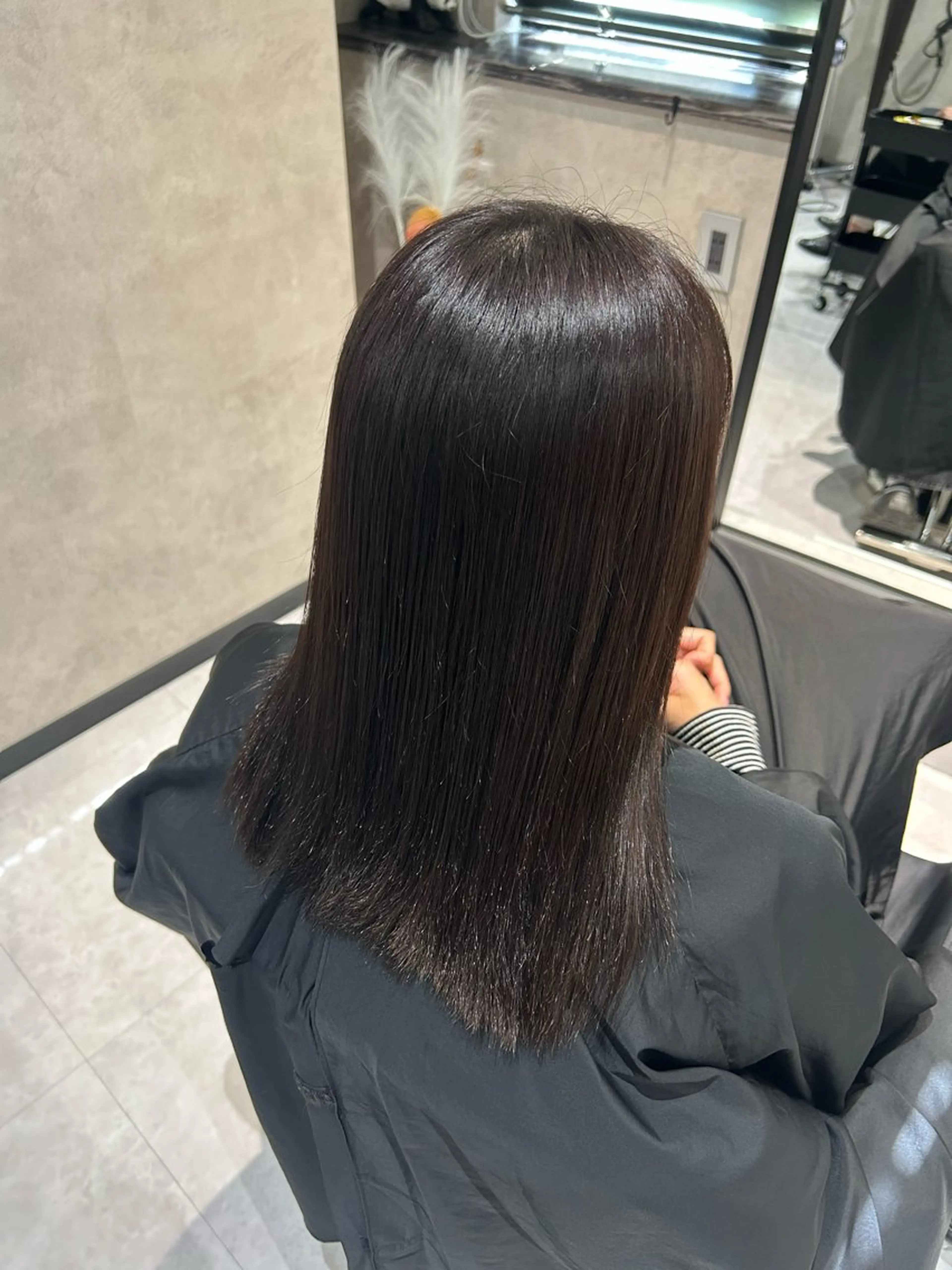 《💙口コミ限定💙》🌟艶カラー+2stepトリートメント+マイクロバブル🫧※ブリーチ無の写真