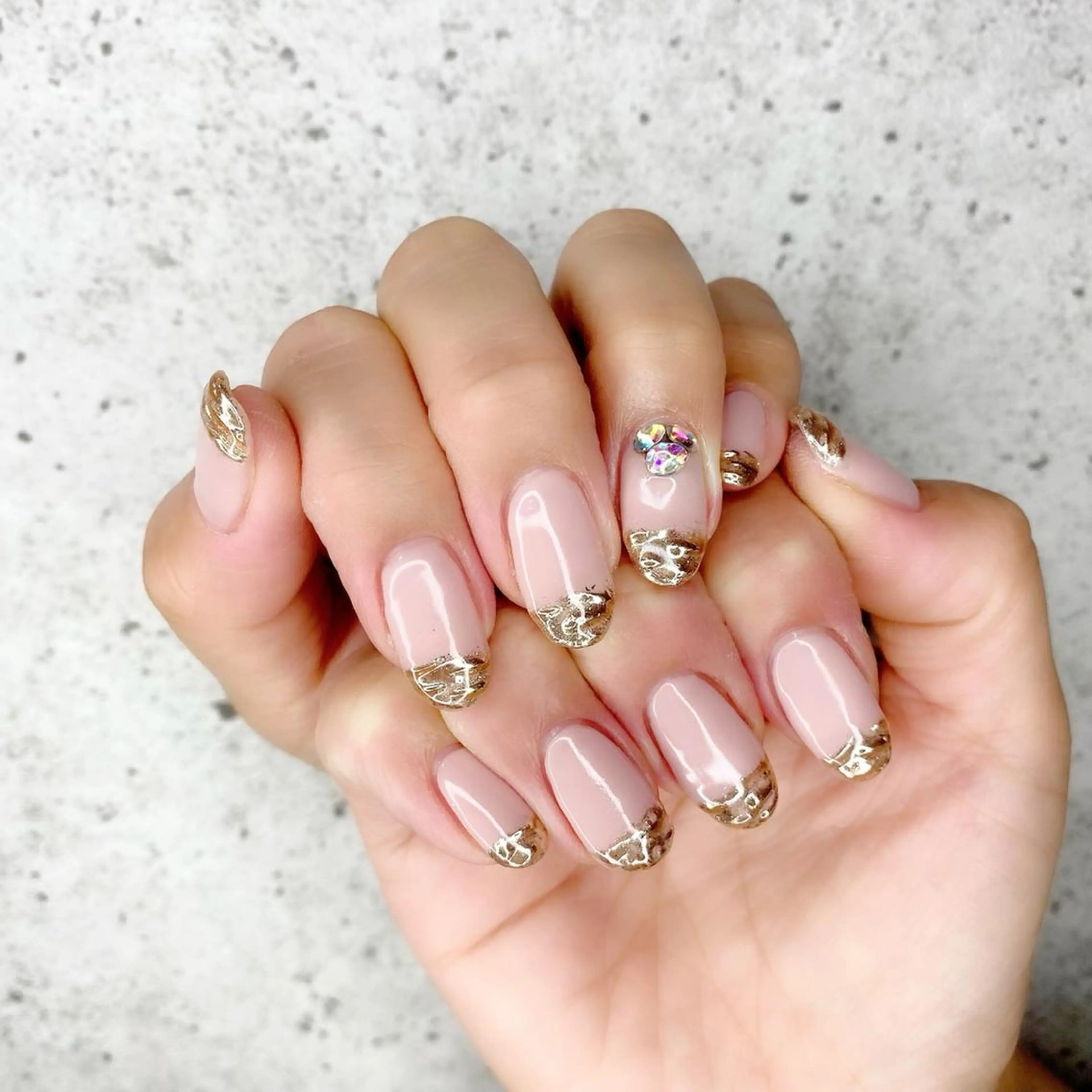 セミロング カラー パーマ ヘアアレンジ メンズ キッズ ネイル マツエク・マツパ フレンチネイル ミラーネイル ニュアンスネイル ニュアンスパーマ ハンドネイル Salon Ｋのネイルデザイン