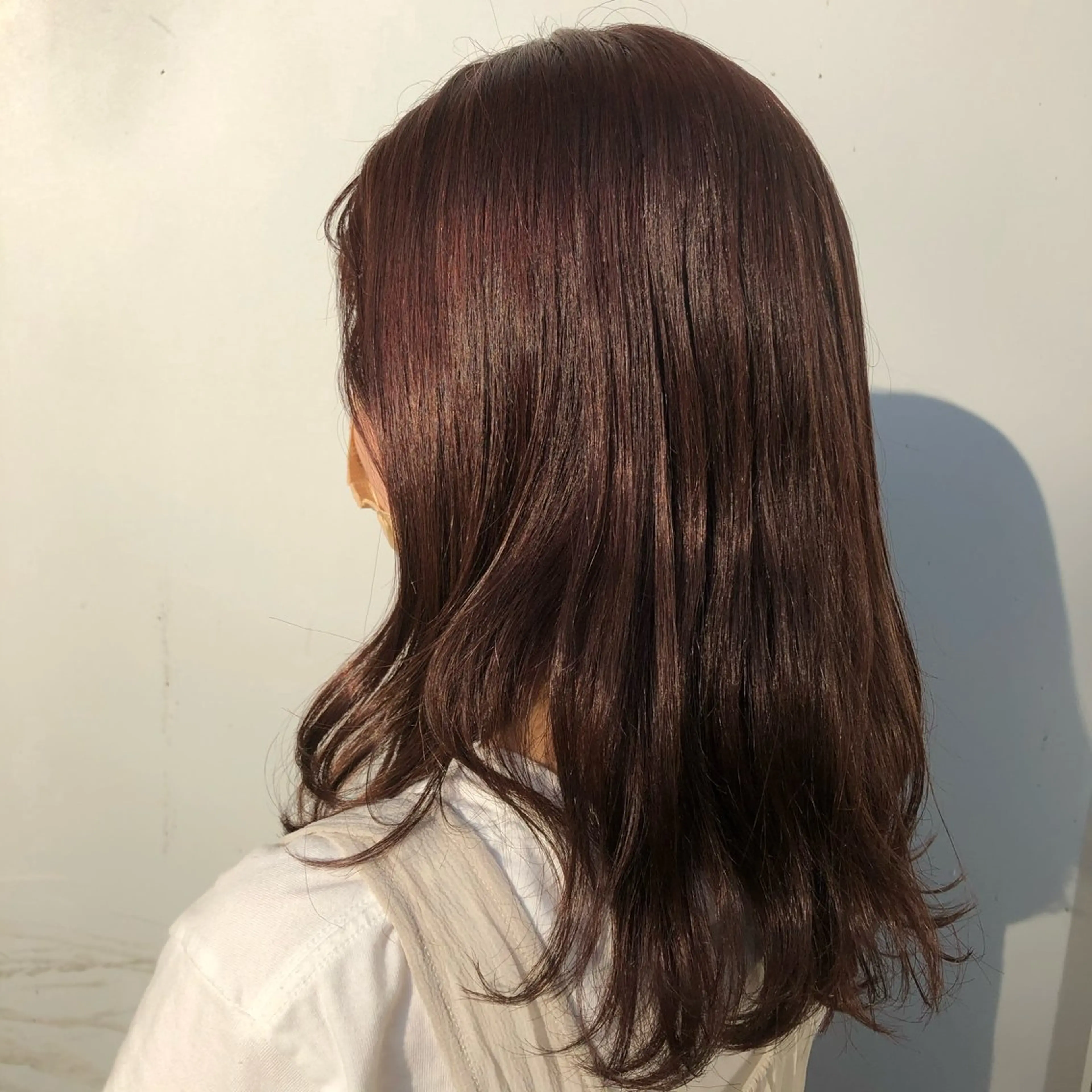 セミロング カラー 堀 ゆきみのヘアスタイル