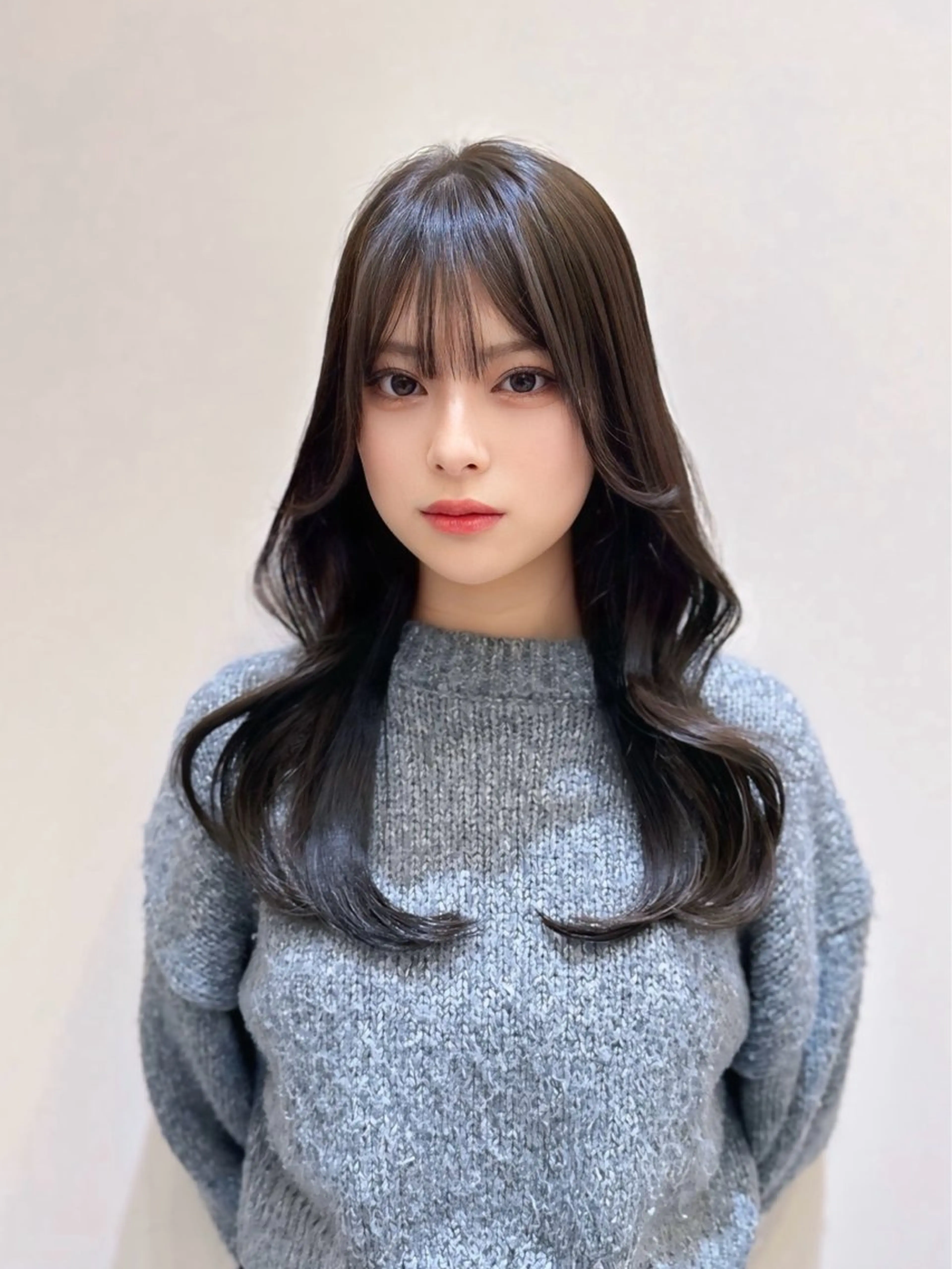 ロング 縮毛矯正 西宮ガーデンズ k-two土田陸登のヘアスタイル