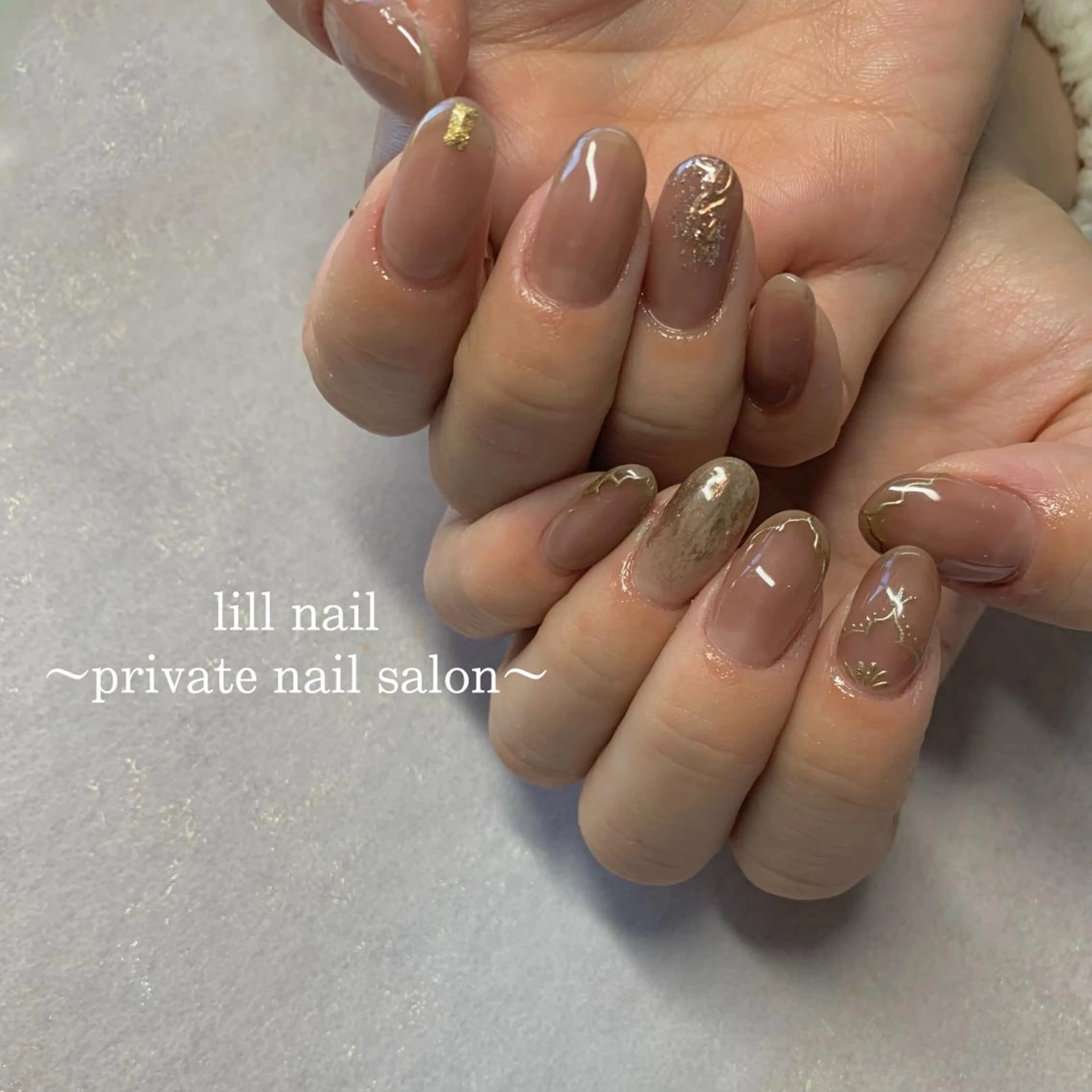 ミディアム pllia beautyのネイルデザイン