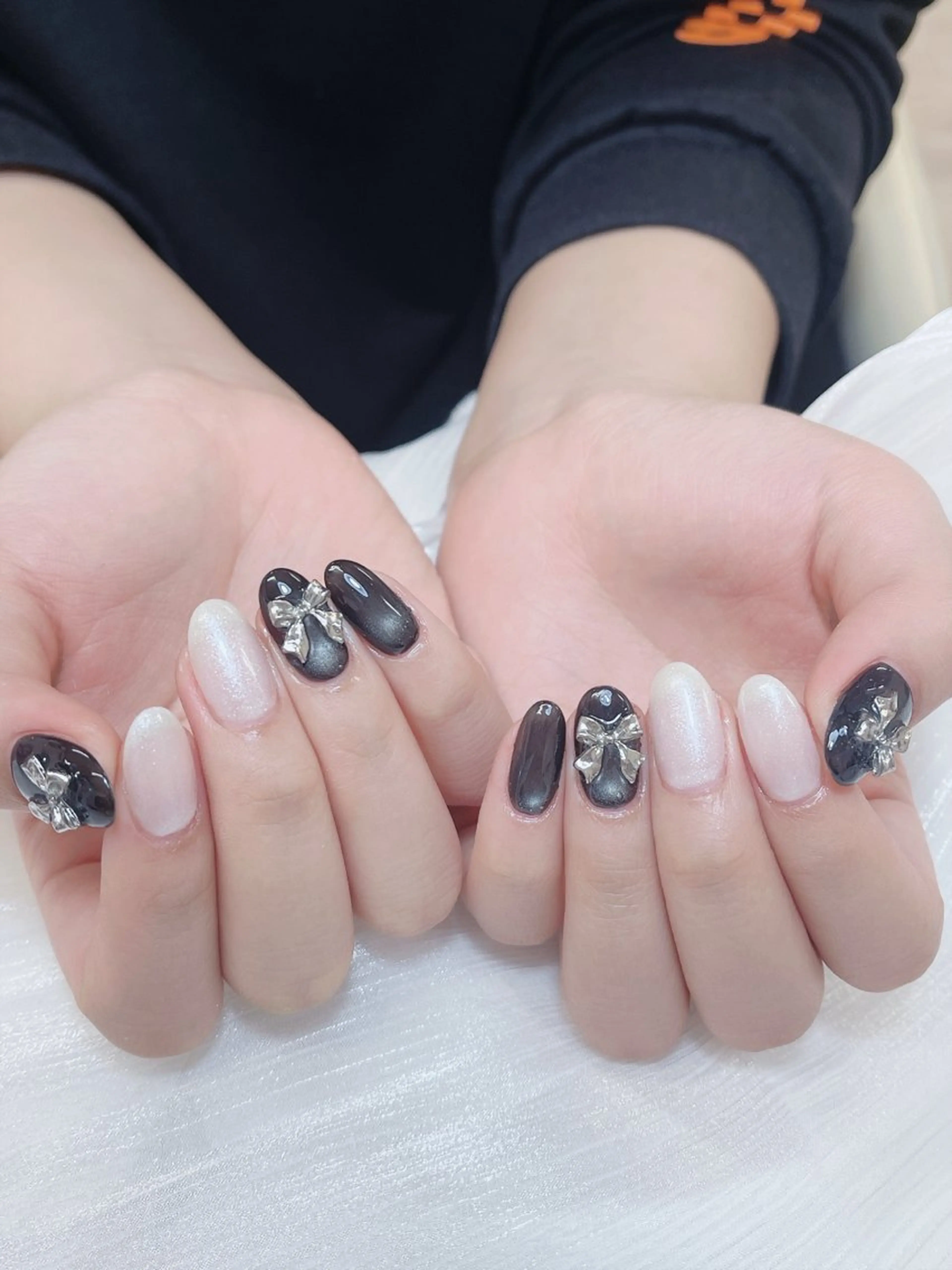 ネイル チークネイル 成人式 フレンチネイル グラデーション 氷ネイル・うるうるネイル ハンドネイル DUO MI所属・DUO   MI nail salonのネイルデザイン