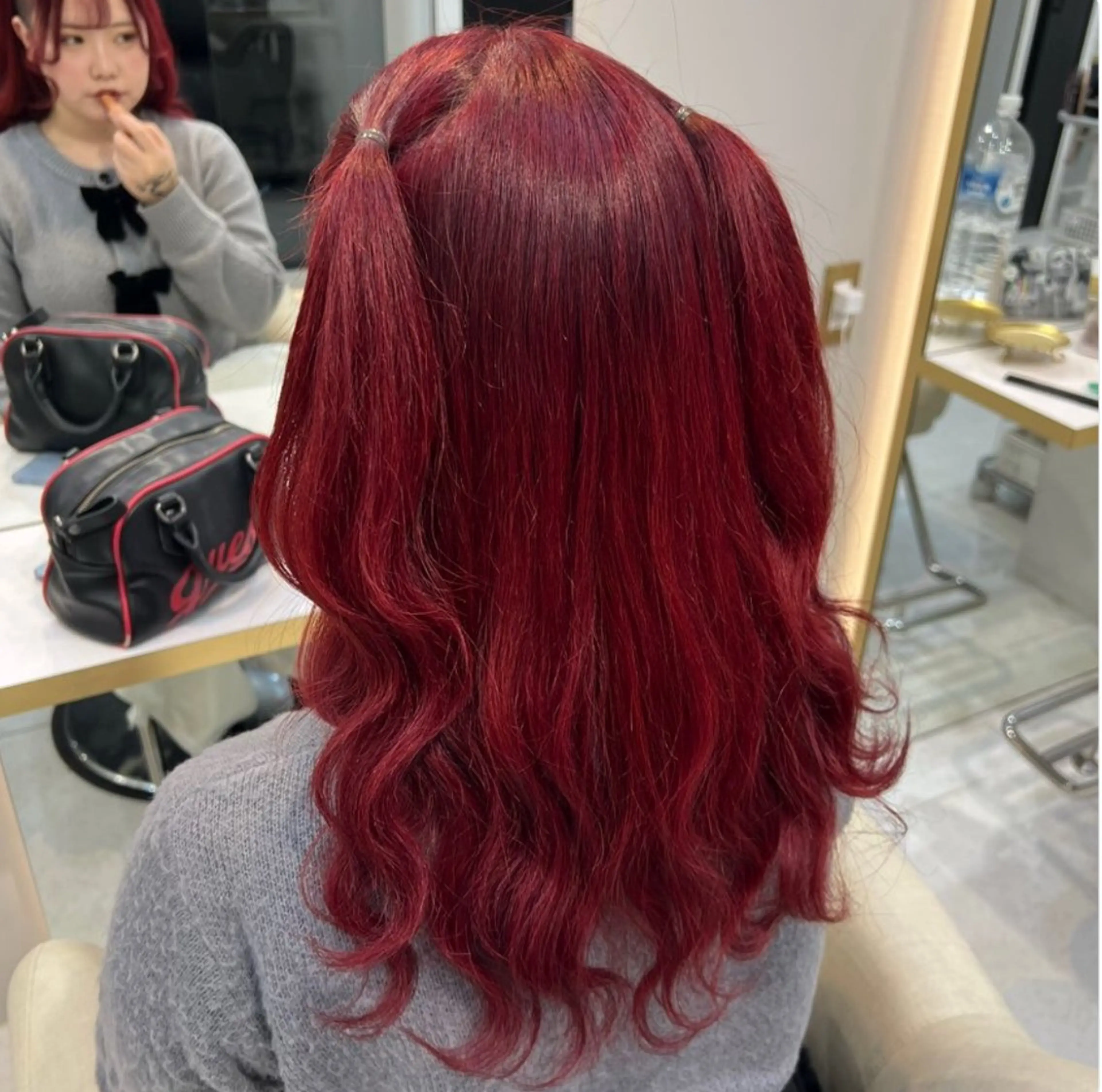 ミディアム カラー シールエクステ ベージュカラー ブリーチ ケアブリーチ 透明感カラー ヘアカラー ハイトーン/髪質改善 🦋KASUGA🖤のヘアスタイル