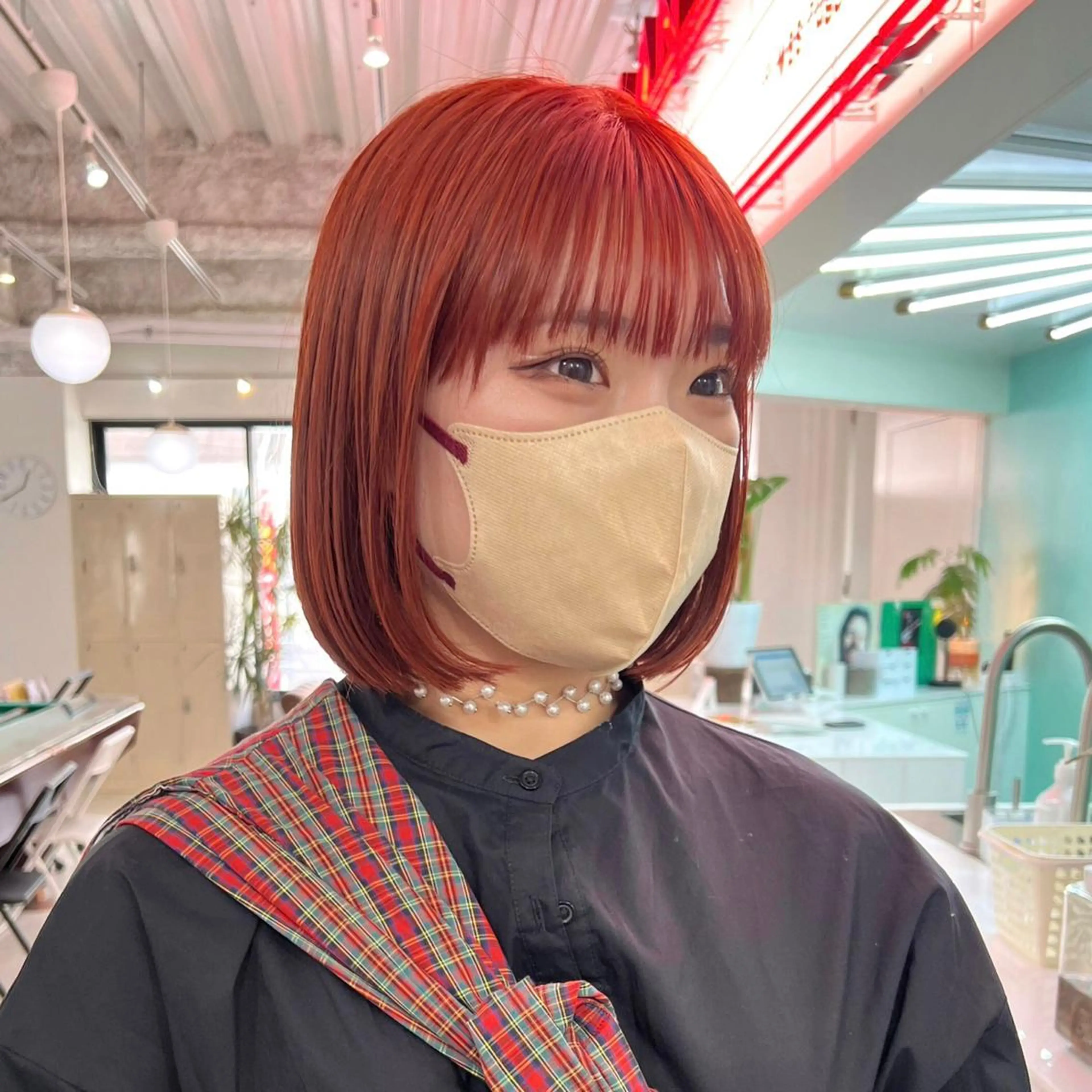 ショート カラー ヘアカラー トリートメント トレンドボブ /ミリヤのヘアスタイル