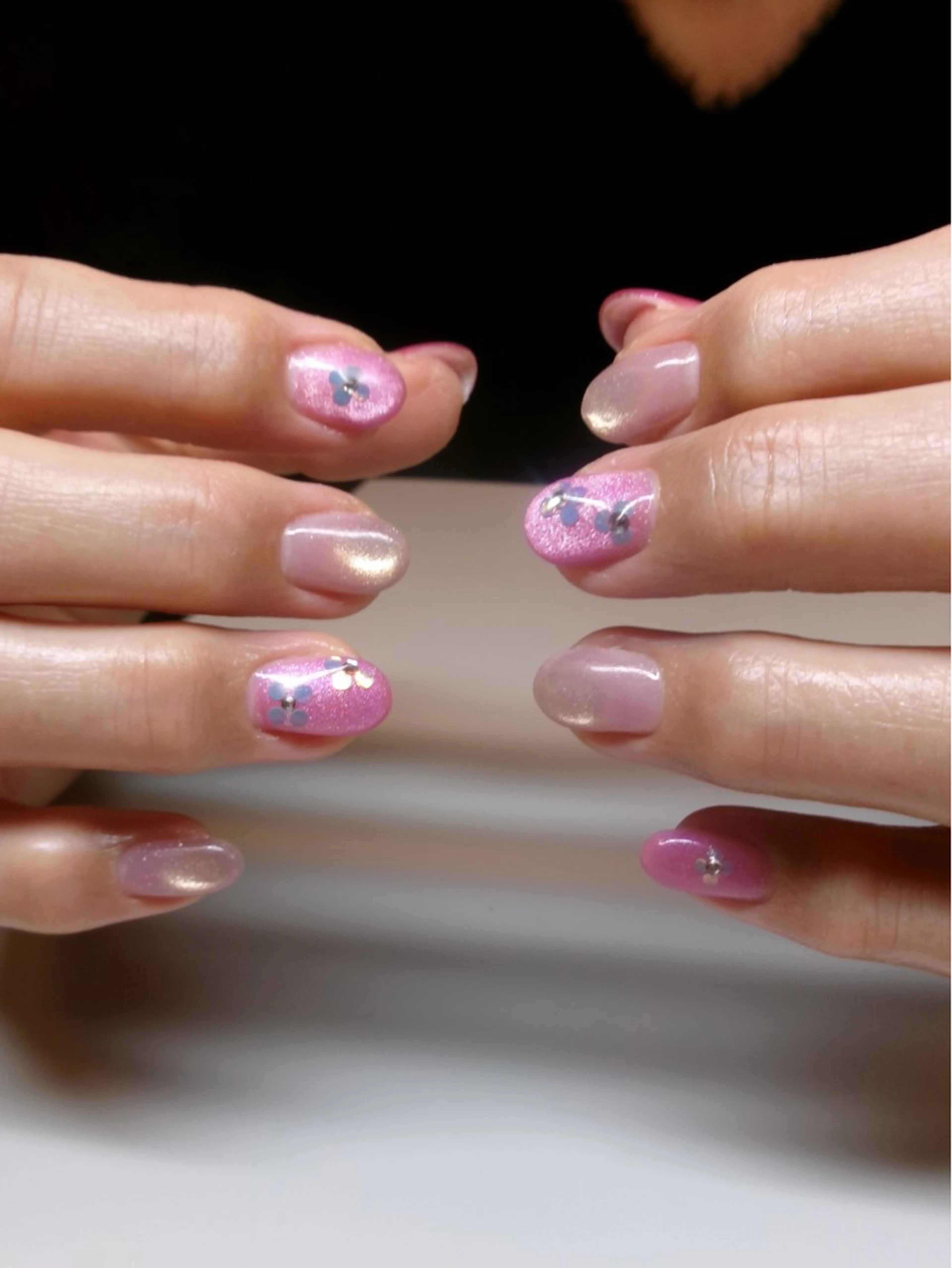 ネイル ピンク ハンドネイル sususu駒澤大学 Azusaのネイルデザイン