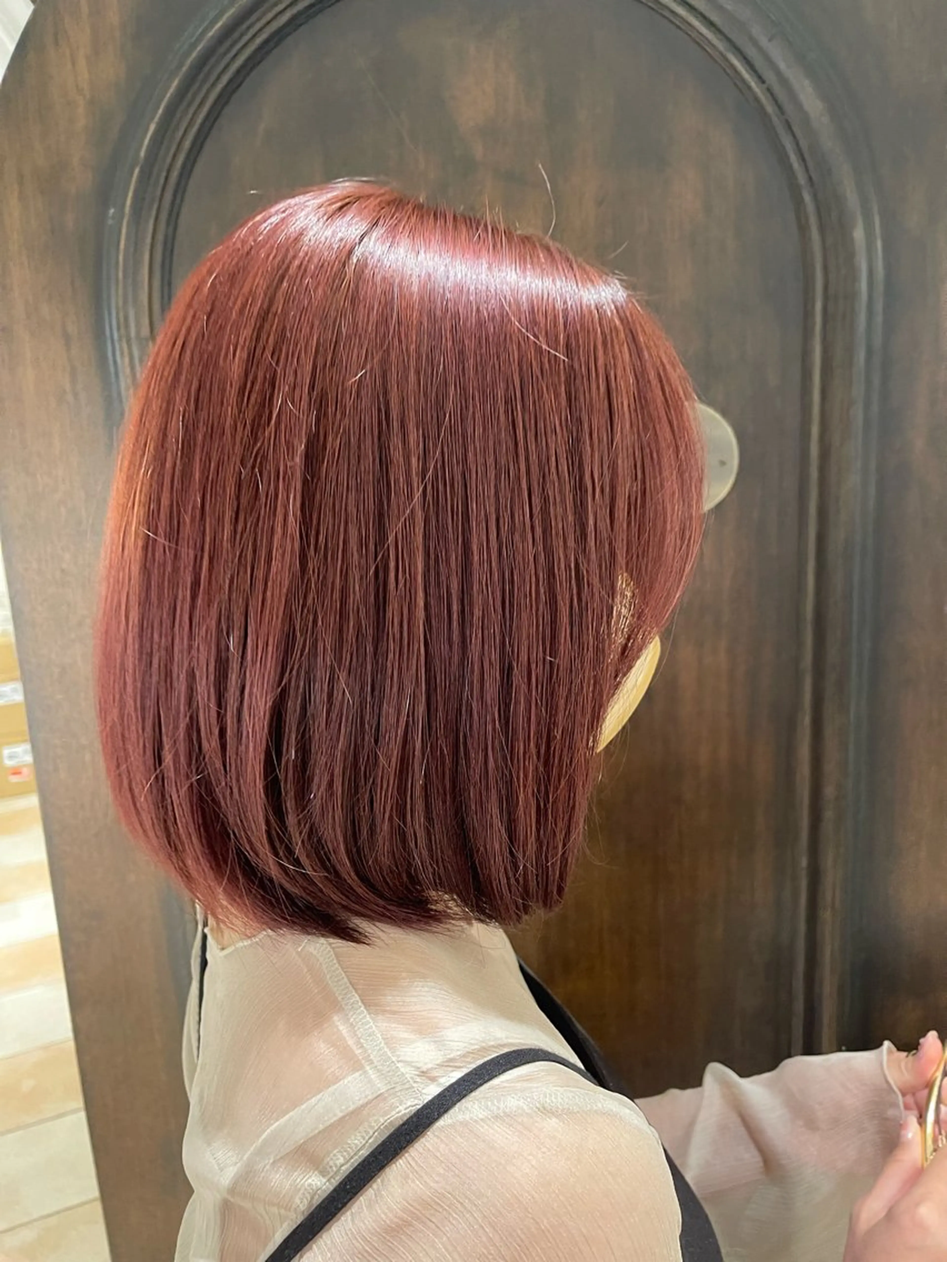 ミディアム 切りっぱなしボブ ボブ 必ず似合わせます/ レイヤー/石戸谷海斗のヘアスタイル