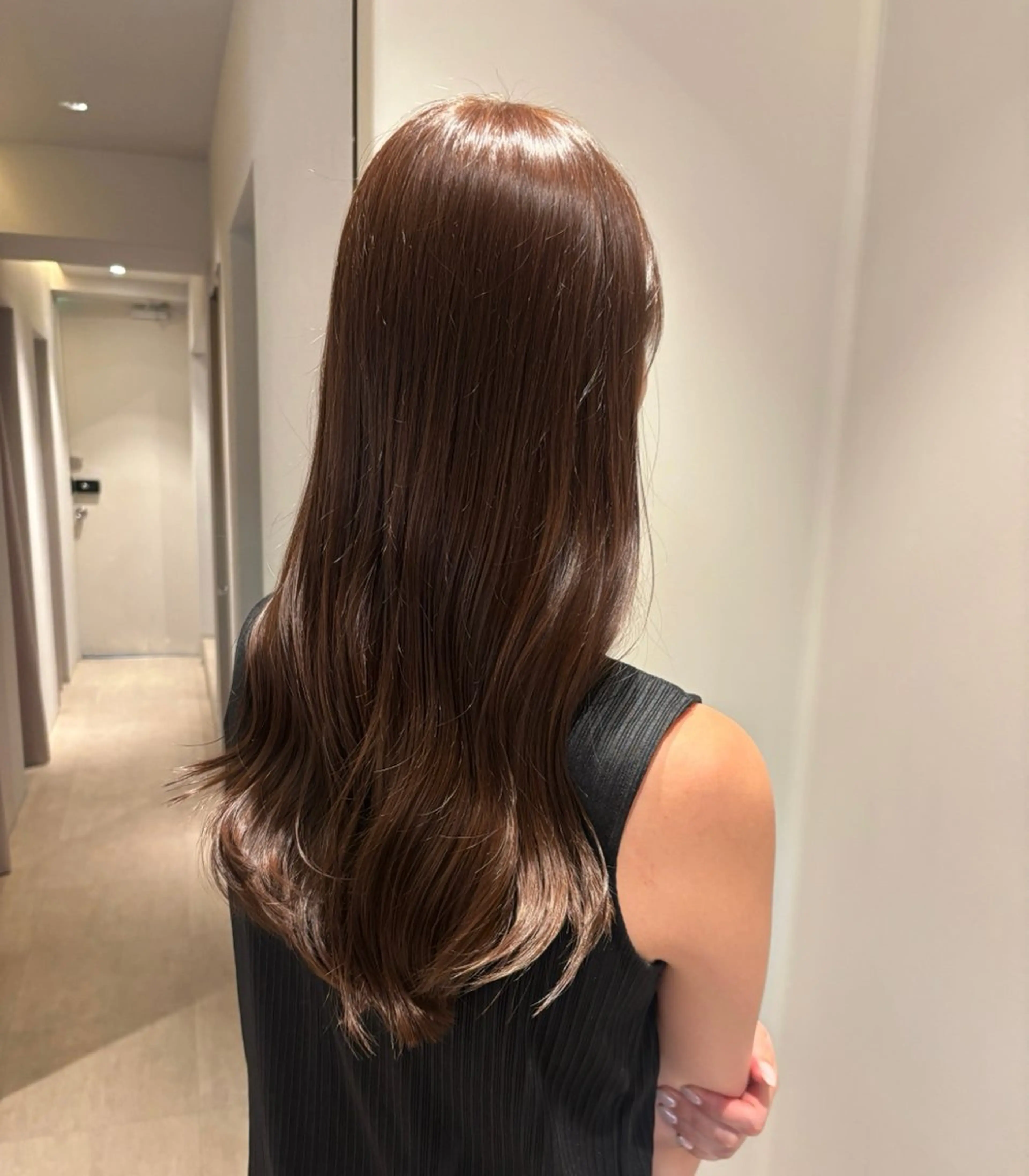 ロング カラー カット ヘアカラー トリートメント 髪質改善カラー ベージュ🤎YUMEのヘアスタイル