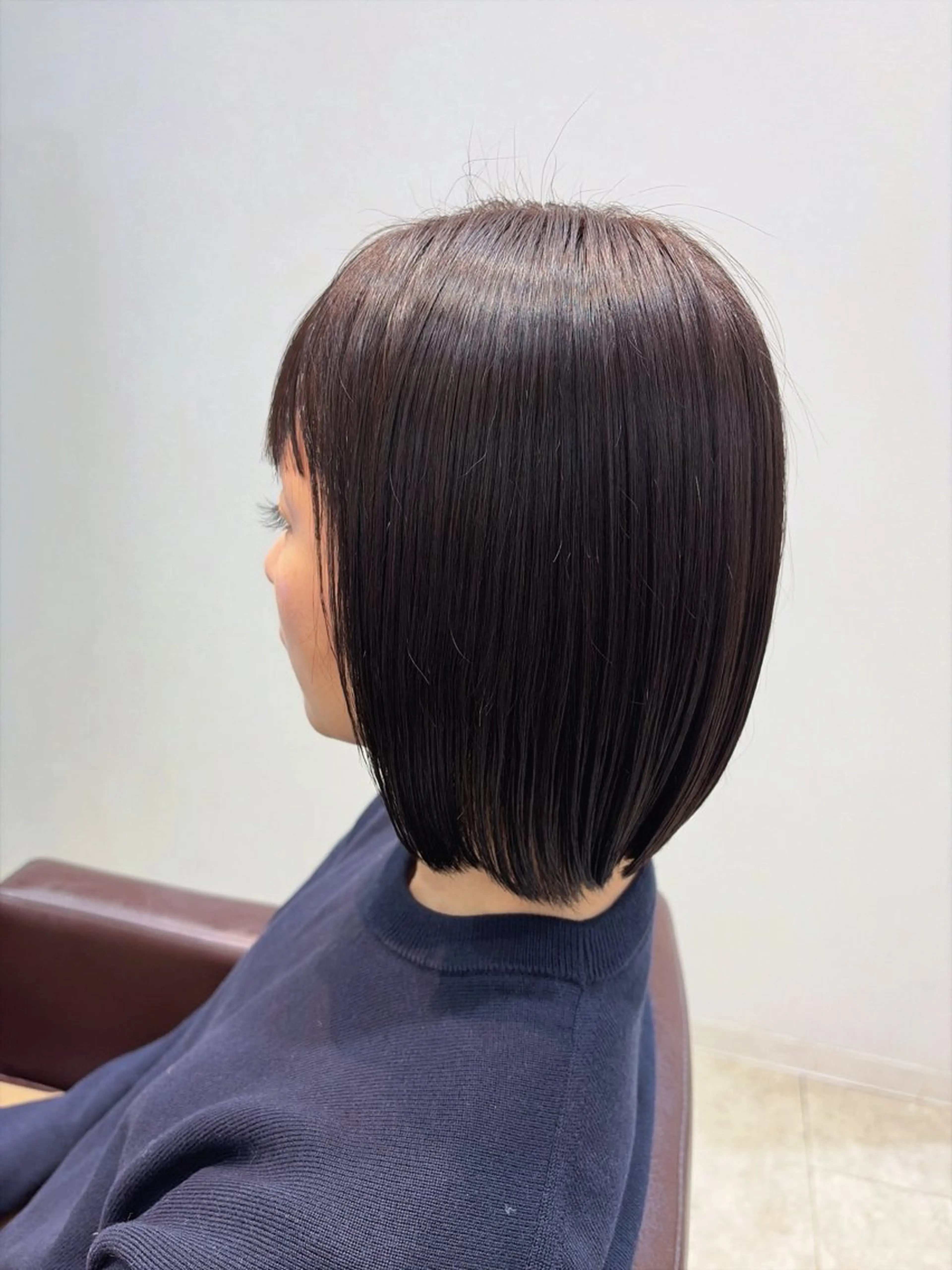 ミディアム カラー 透明感カラー グレージュ ヘアカラー 征矢 真緒のヘアスタイル