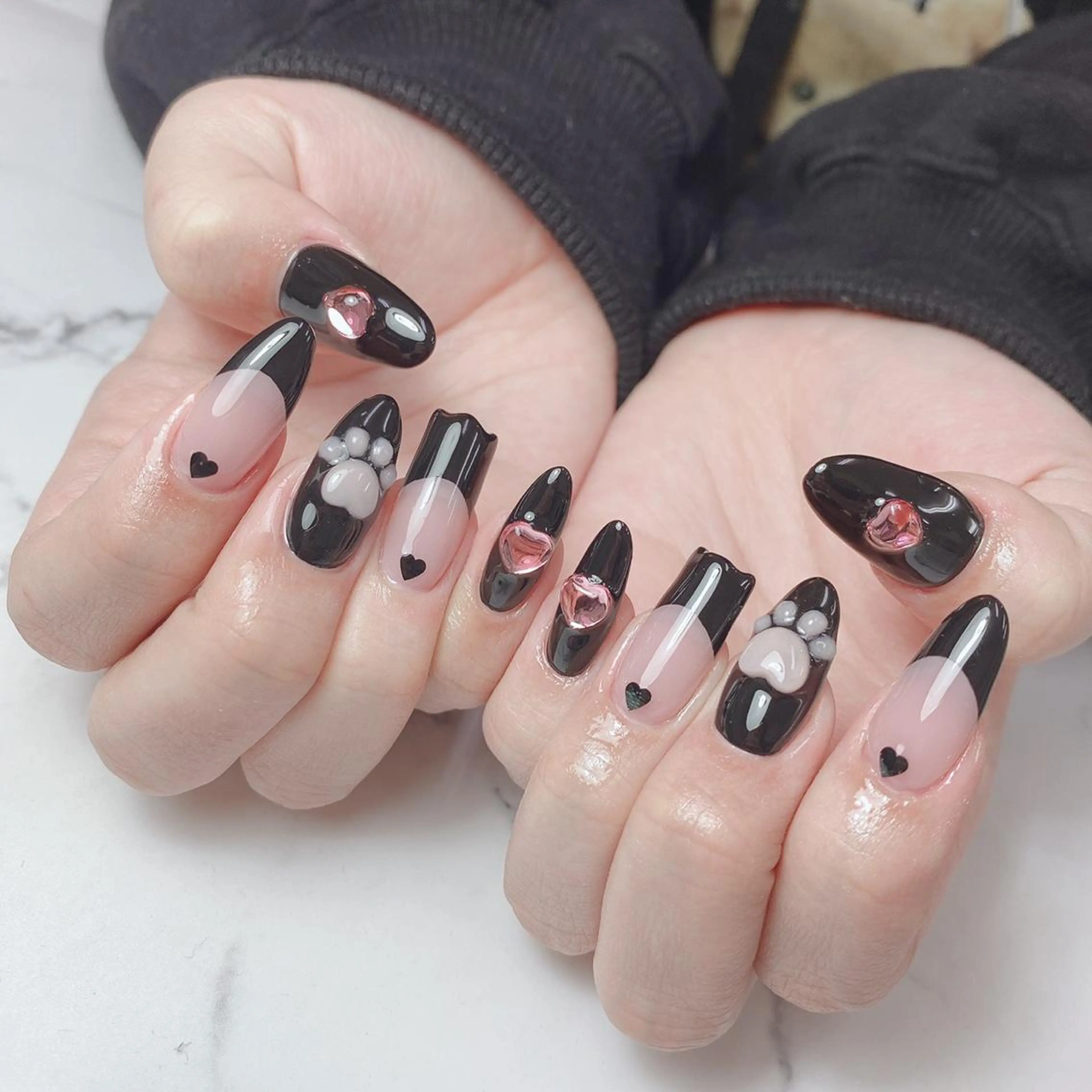 ネイル スカルプネイル 石原 夕華のネイルデザイン