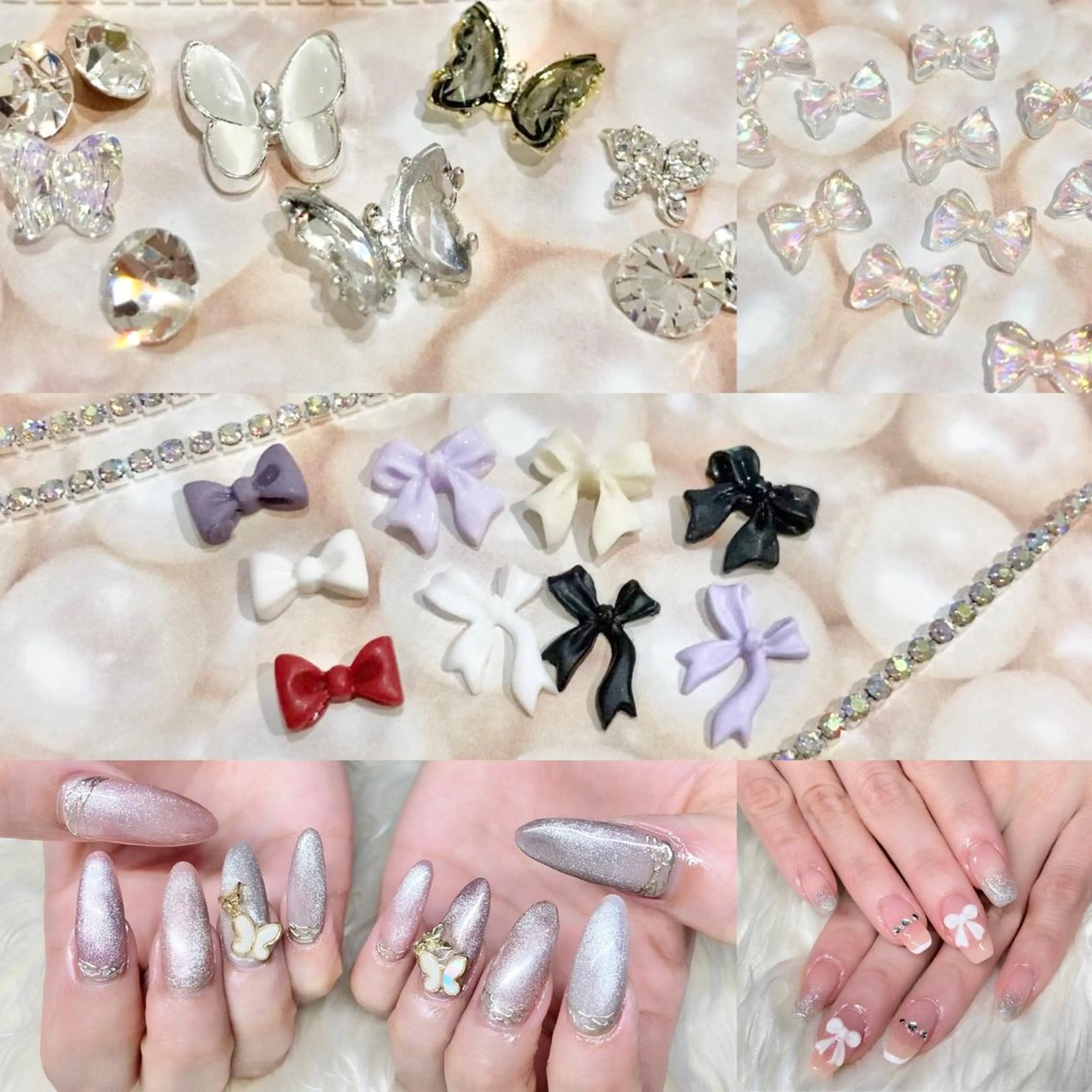 ネイル 長さ出し ジェルネイル 韓国ネイル 持ち込み パラジェル ハンドネイル Nail&eye Belire 新宿のネイルデザイン