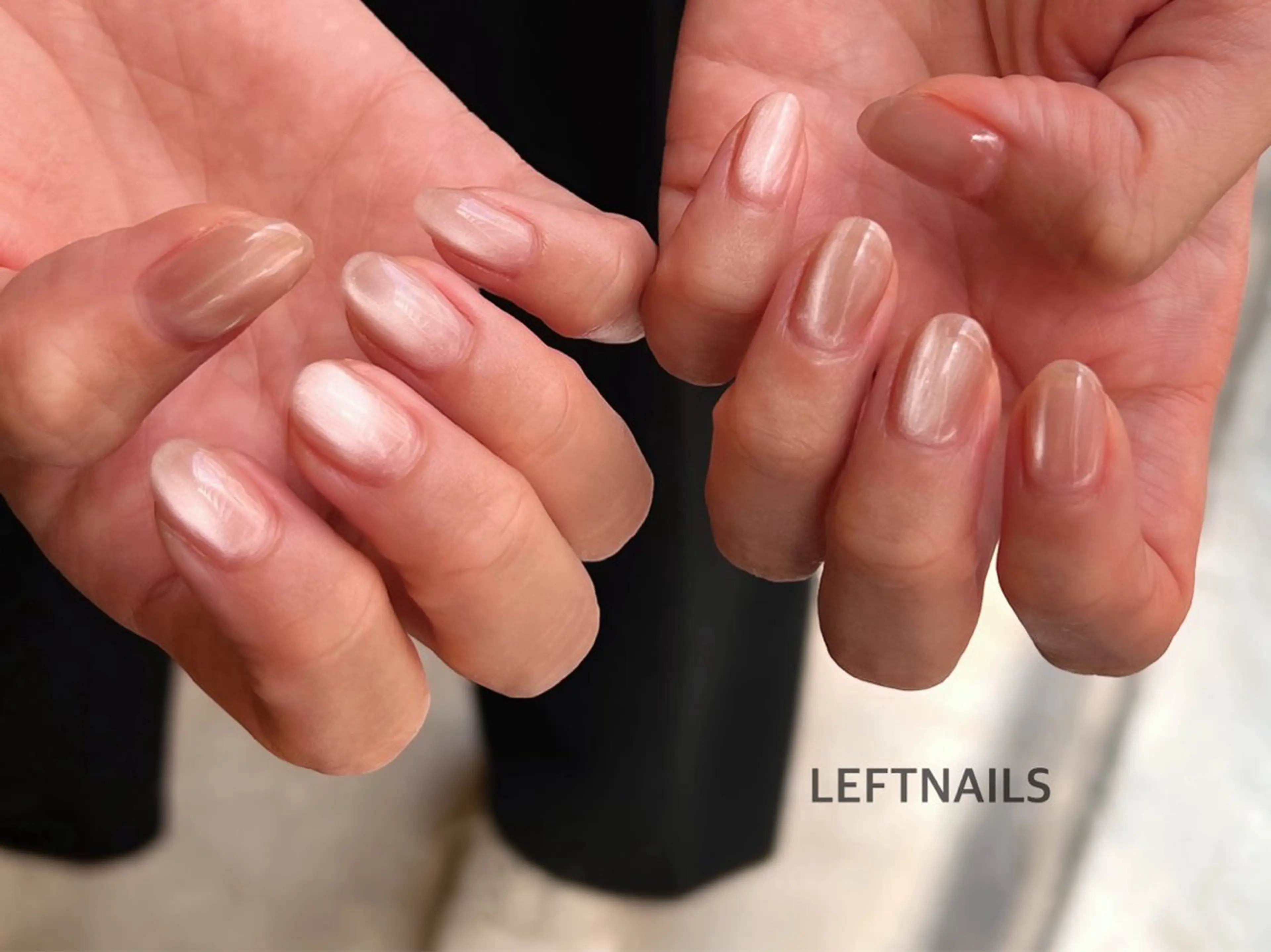 ネイル LEFTNAILS フィルインニュアンスのネイルデザイン
