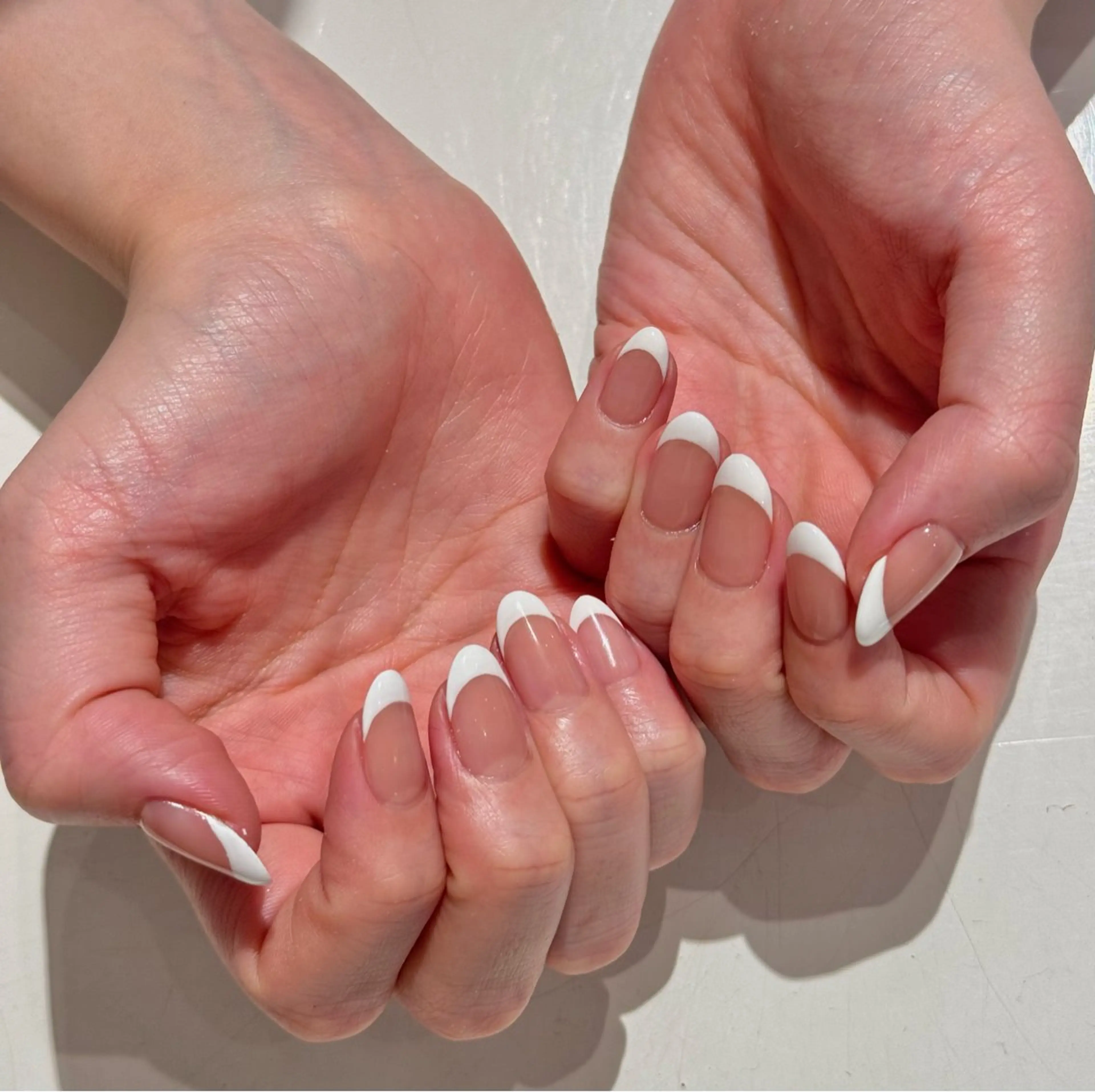 【オフ無し】ハンドフレンチネイルの写真