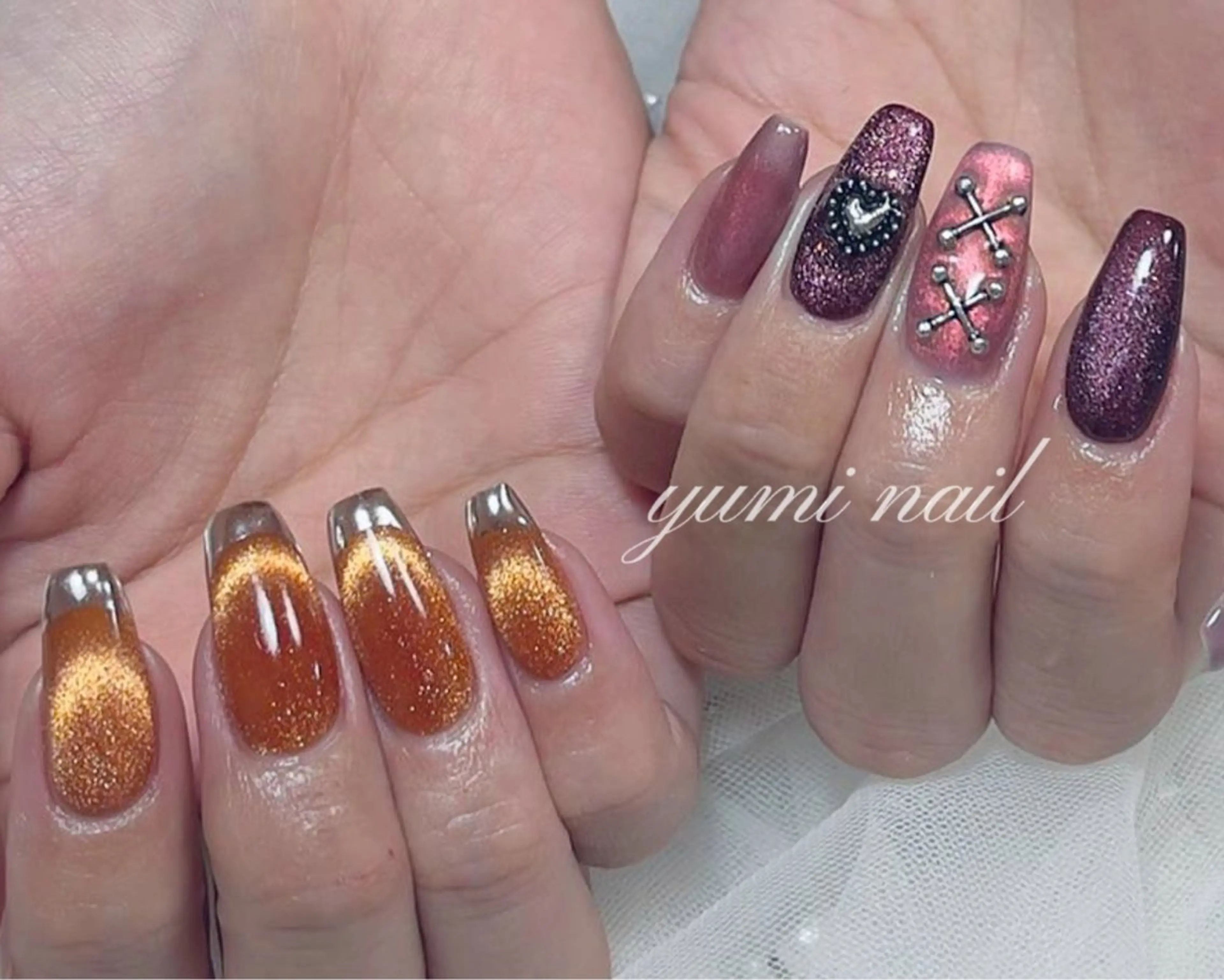 ネイル 𝐲𝐮𝐦𝐢🎀 長さ出しデザイン専門のネイルデザイン