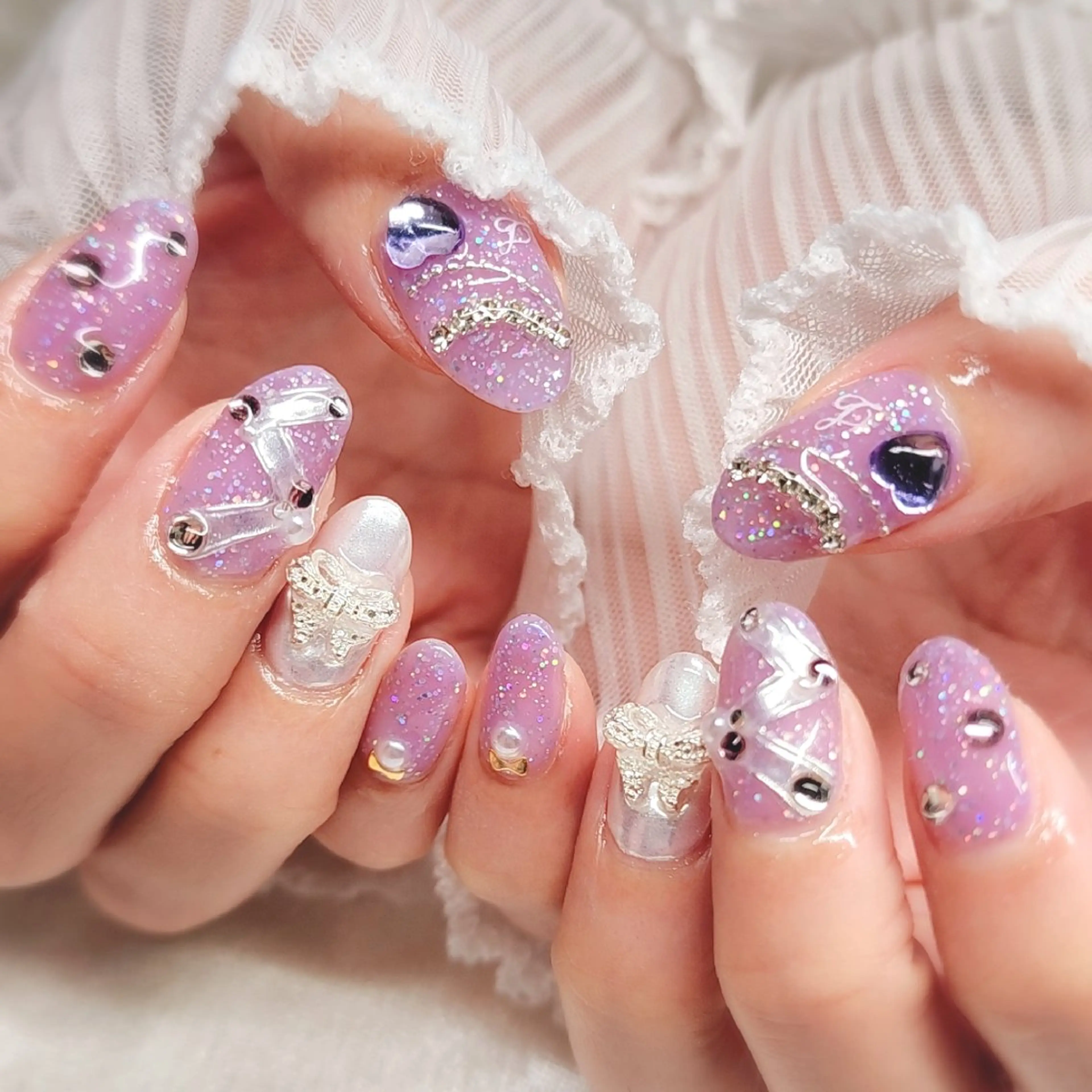 ネイル ハンドネイル Runanail 鶴ヶ峰所属・Runanail.☽ 鶴ヶ峰　naruのネイルデザイン