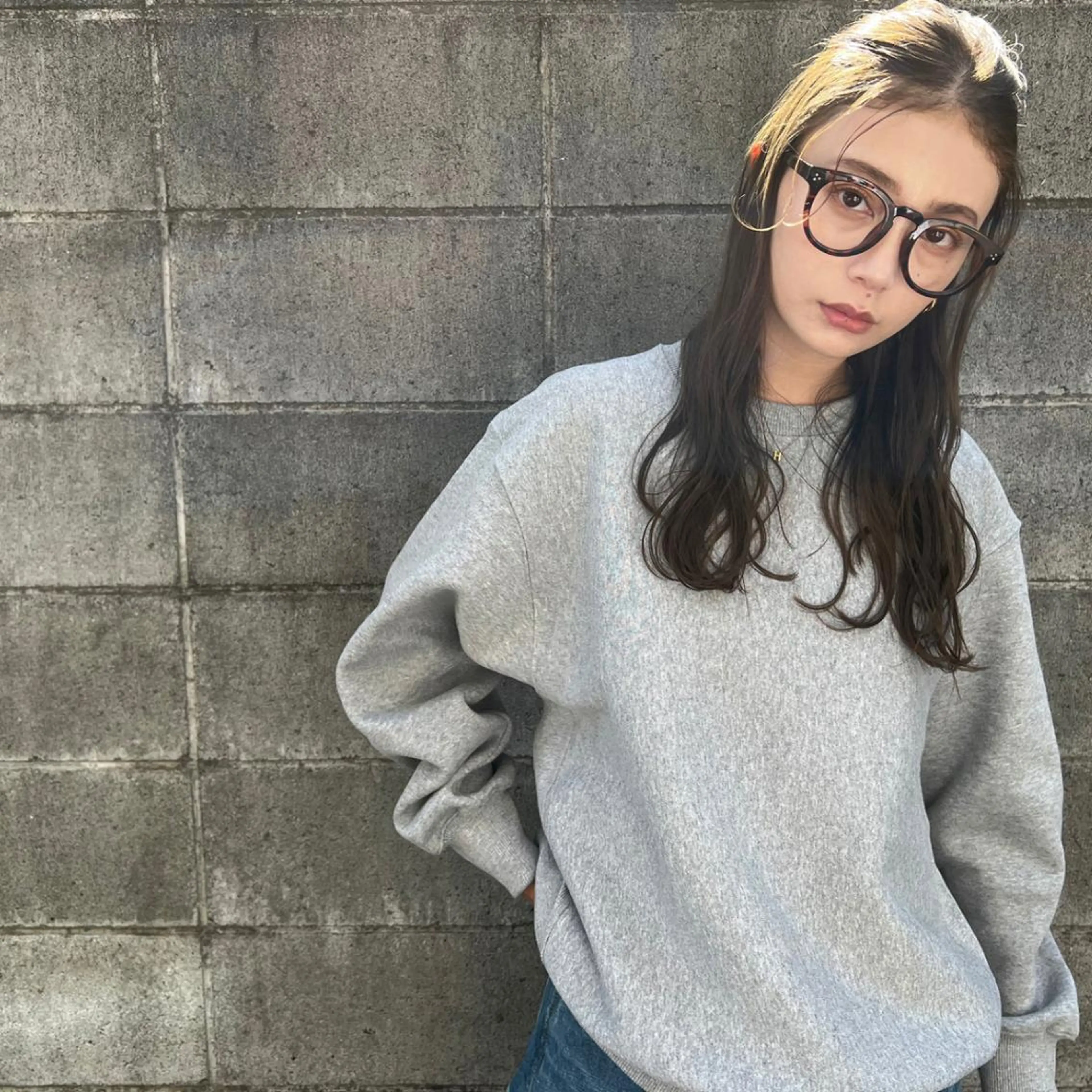 セミロング カラー brick masayaのヘアスタイル