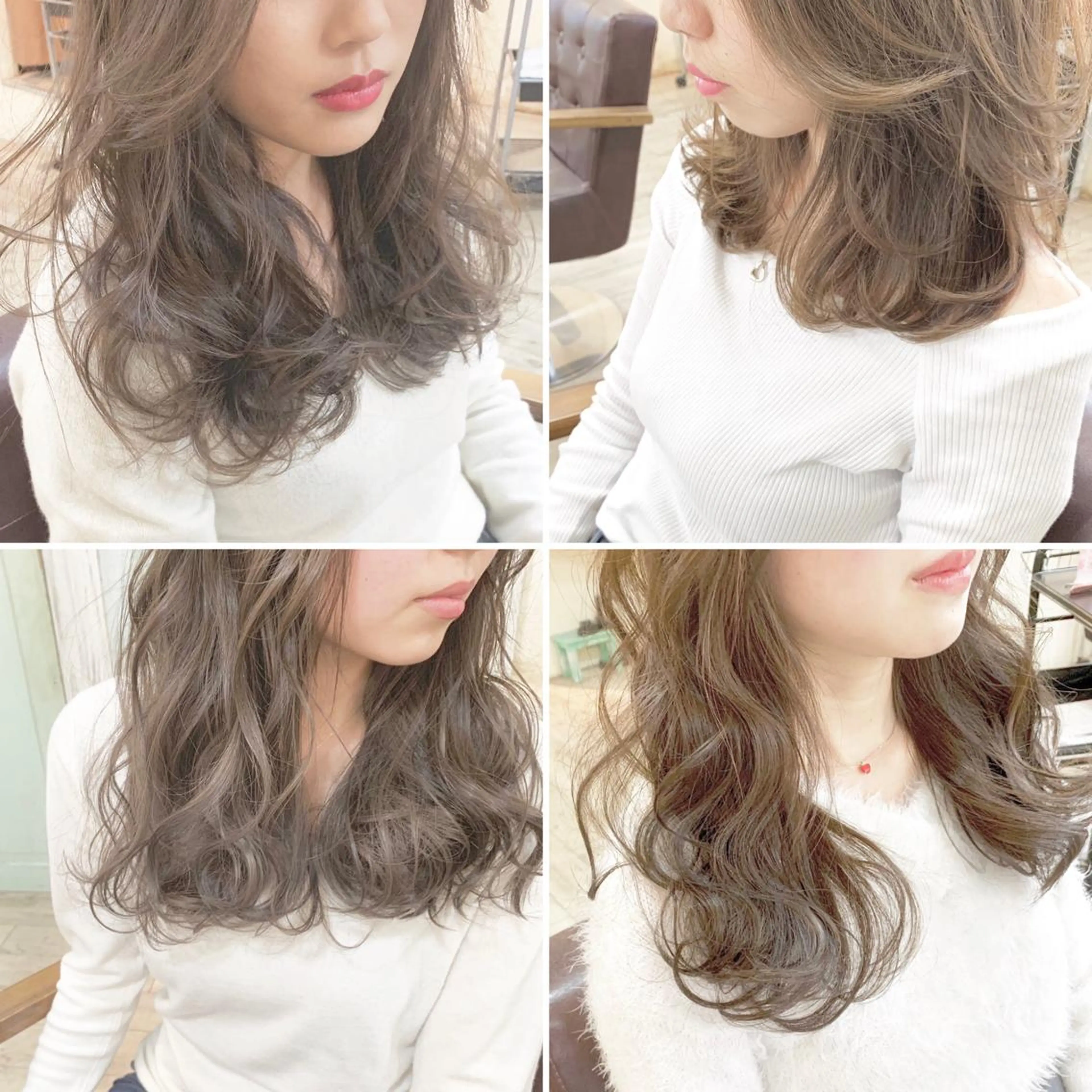 ロング カラー パーマ ヘアアレンジ ネイル マツエク・マツパ グレージュ ◆感動口コミ/最小顔 理論カット◆森口 峻のヘアスタイル