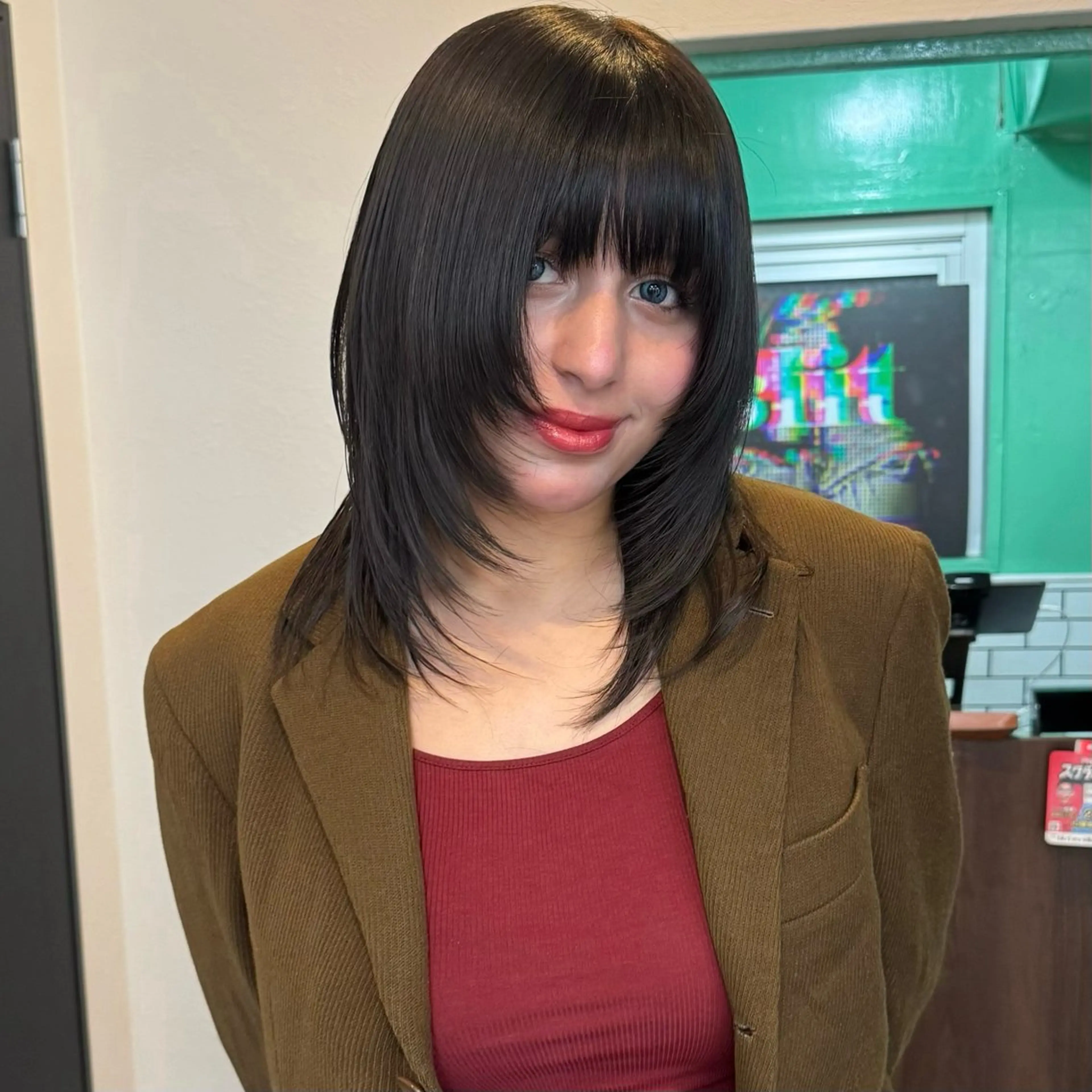 ミディアム ハッシュカット レイヤーカット ハッシュカット🎀 MIYU💖のヘアスタイル