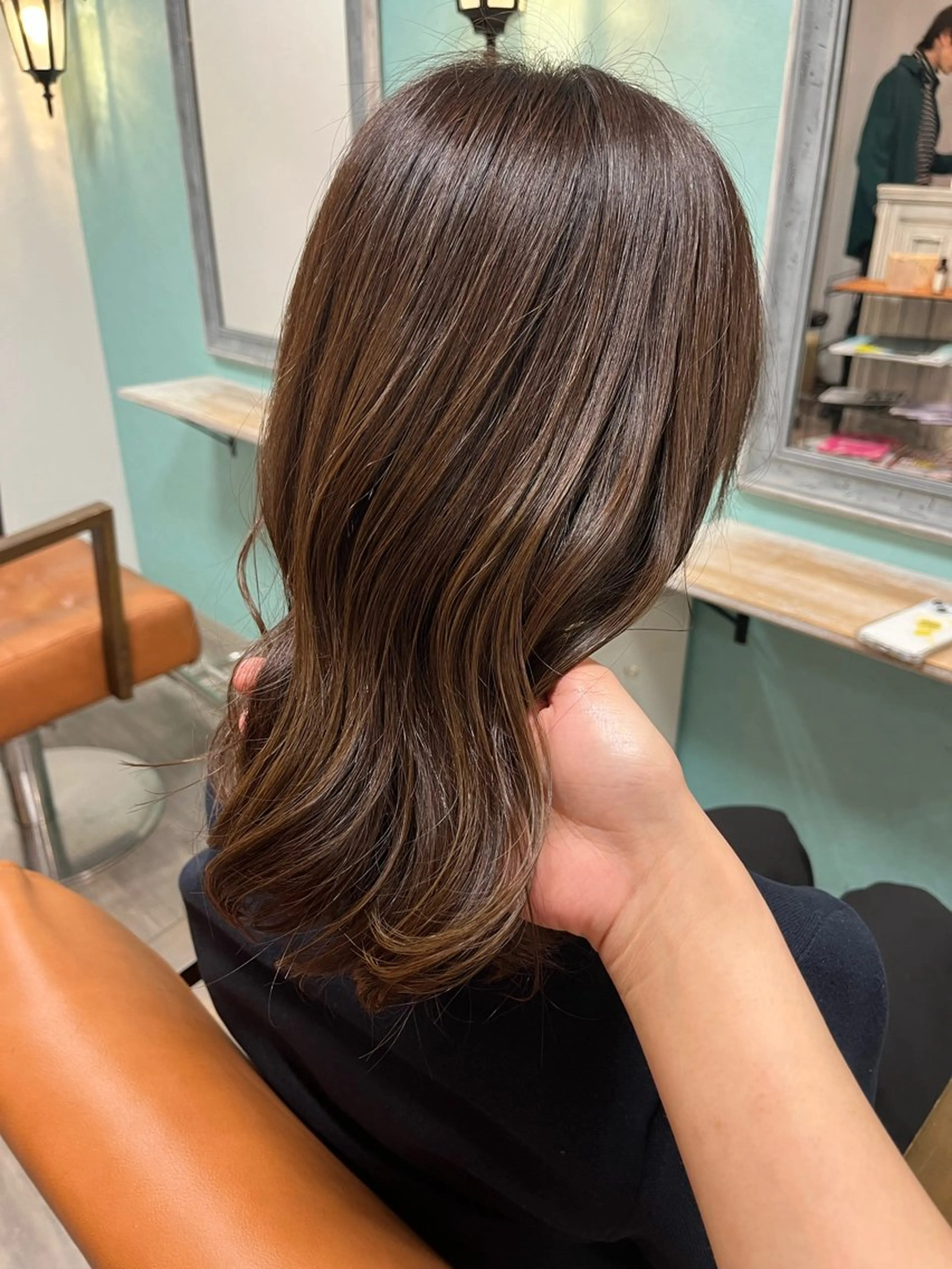 セミロング カット ヘアカラー トリートメント AYU (ému) 伏見/髪質改善のヘアスタイル