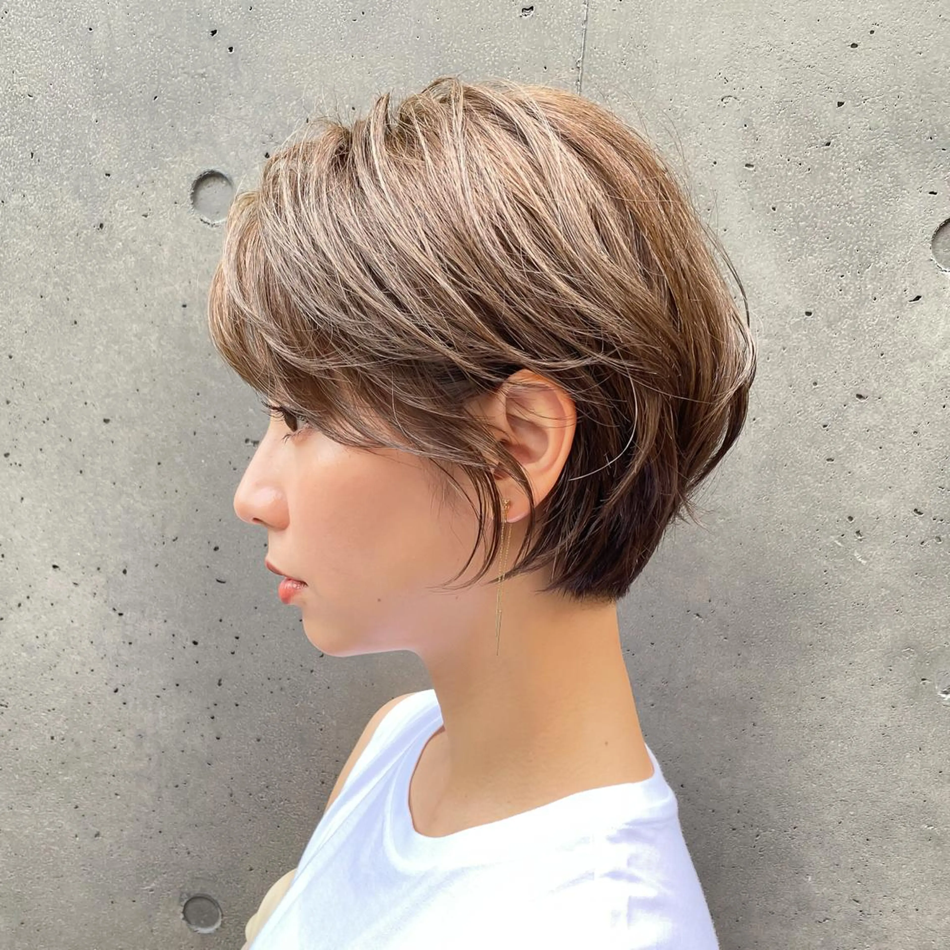 ショート カラー ショートボブ ハイライトカラー ボブ ハイライト ショートヘア ✨ハッシュカット✨ ユウキ✨のヘアスタイル