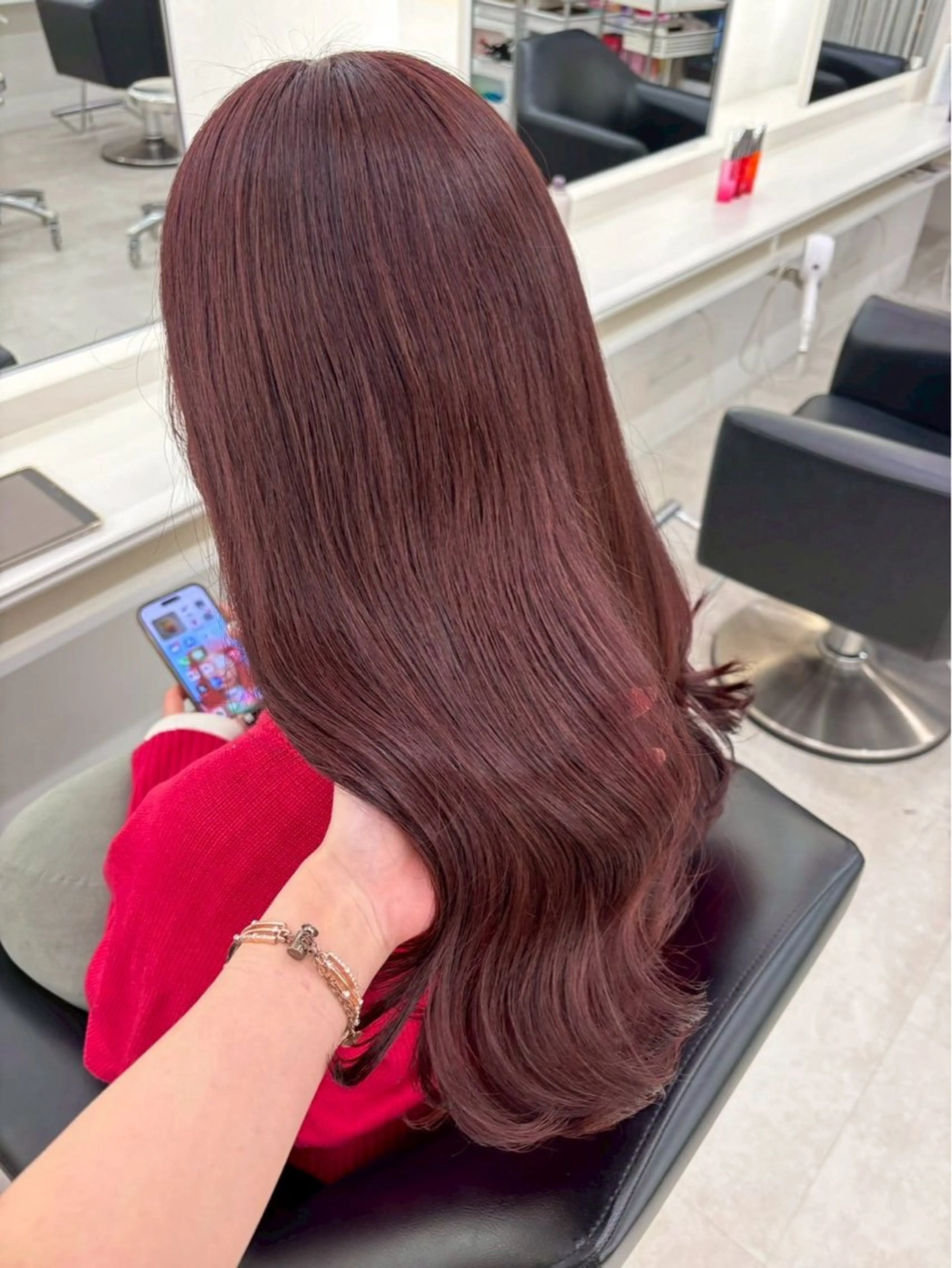 セミロング カラー ヘアカラー ParveMix 🩶🫧入江 香名のヘアスタイル