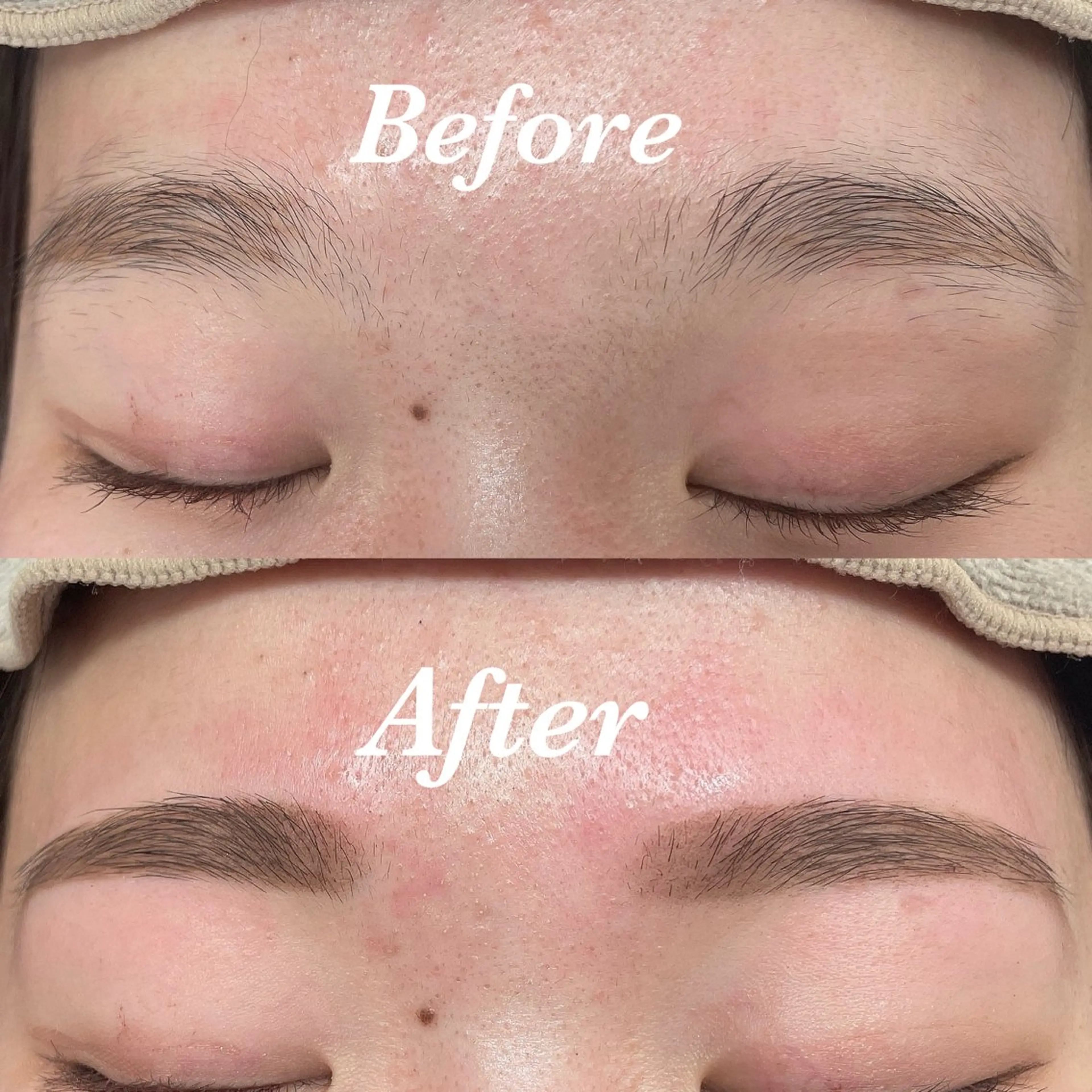 美眉アイブロウスタイリングの写真