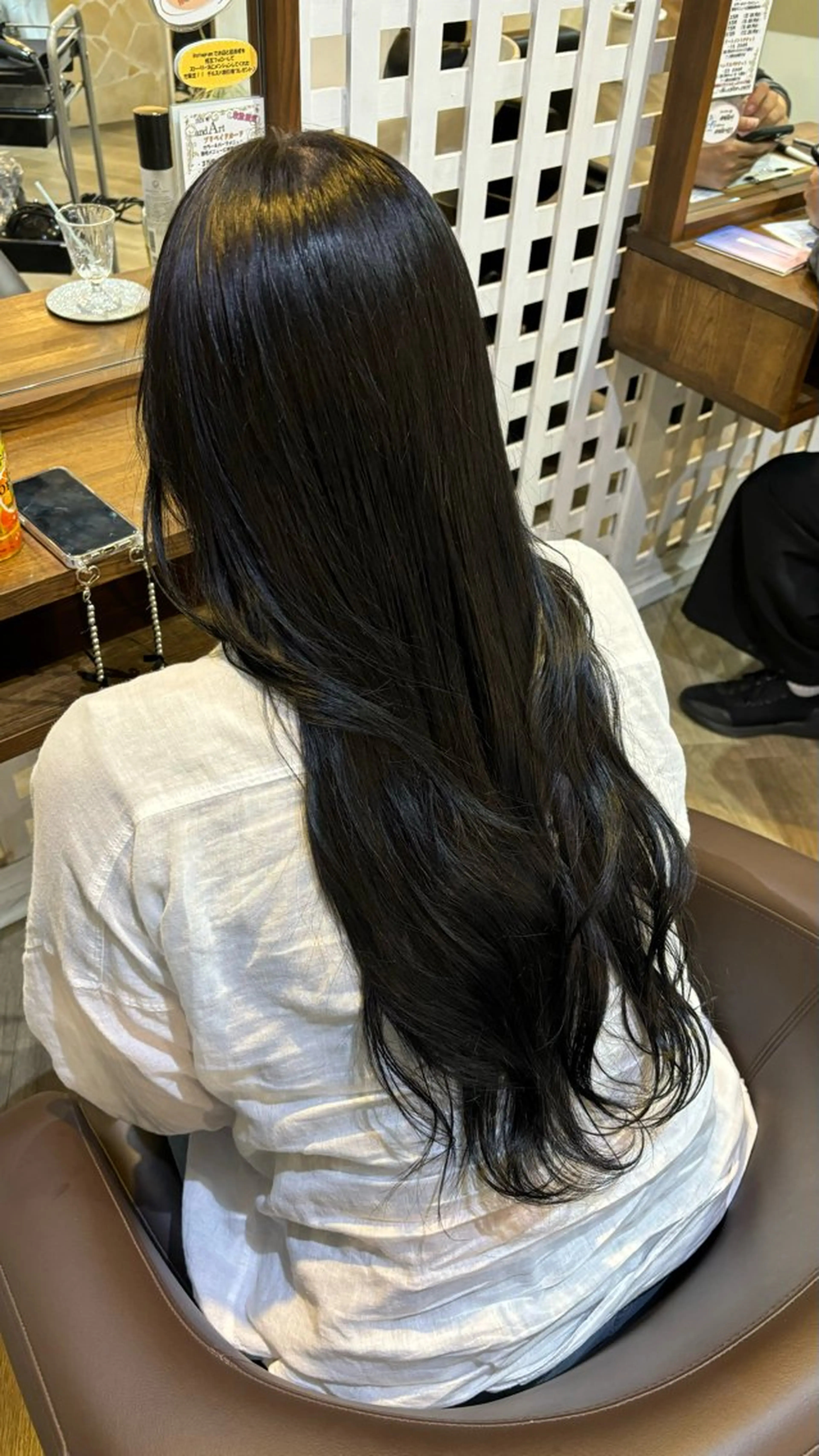 ロング カラー 黒髪 ロング ヘアカラー 🎀ハイトーン/ 艶カラー/夕月🎀のヘアスタイル