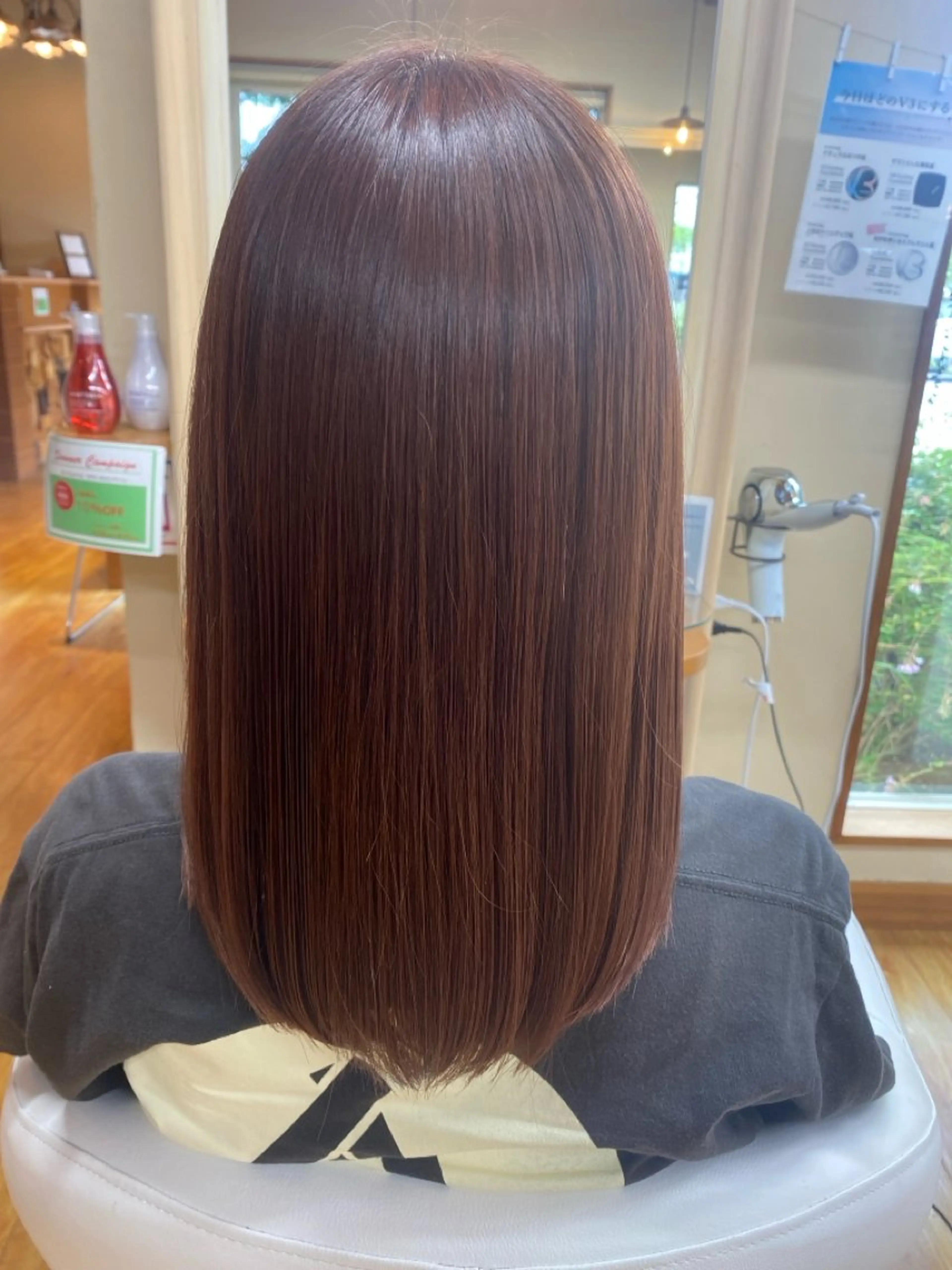 ロング カット 縮毛矯正 トリートメント Sagedoue ユイのヘアスタイル