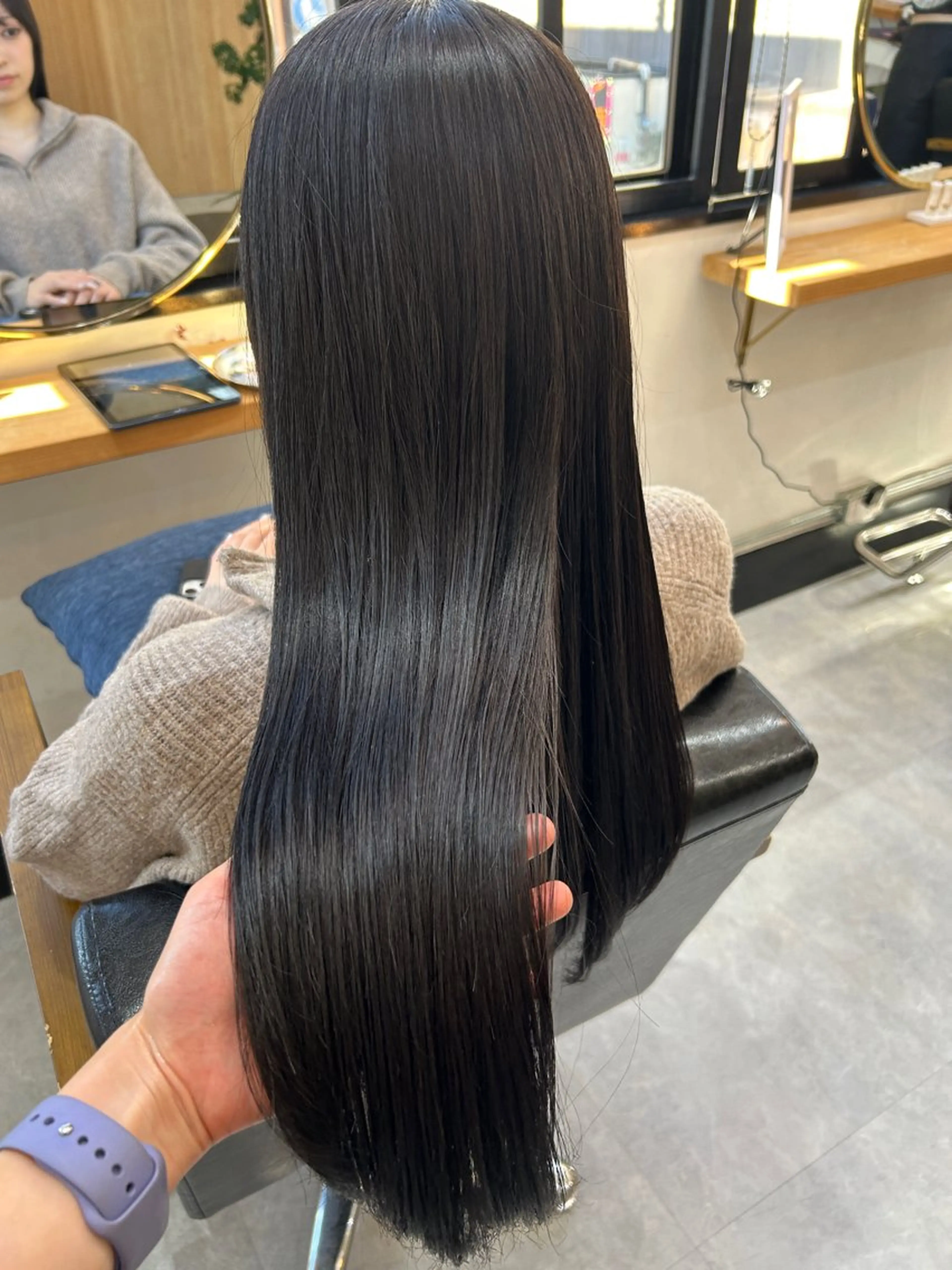 ロング カラー ヘアカラー トリートメント CARICIA 白木 由里加/新栄のヘアスタイル