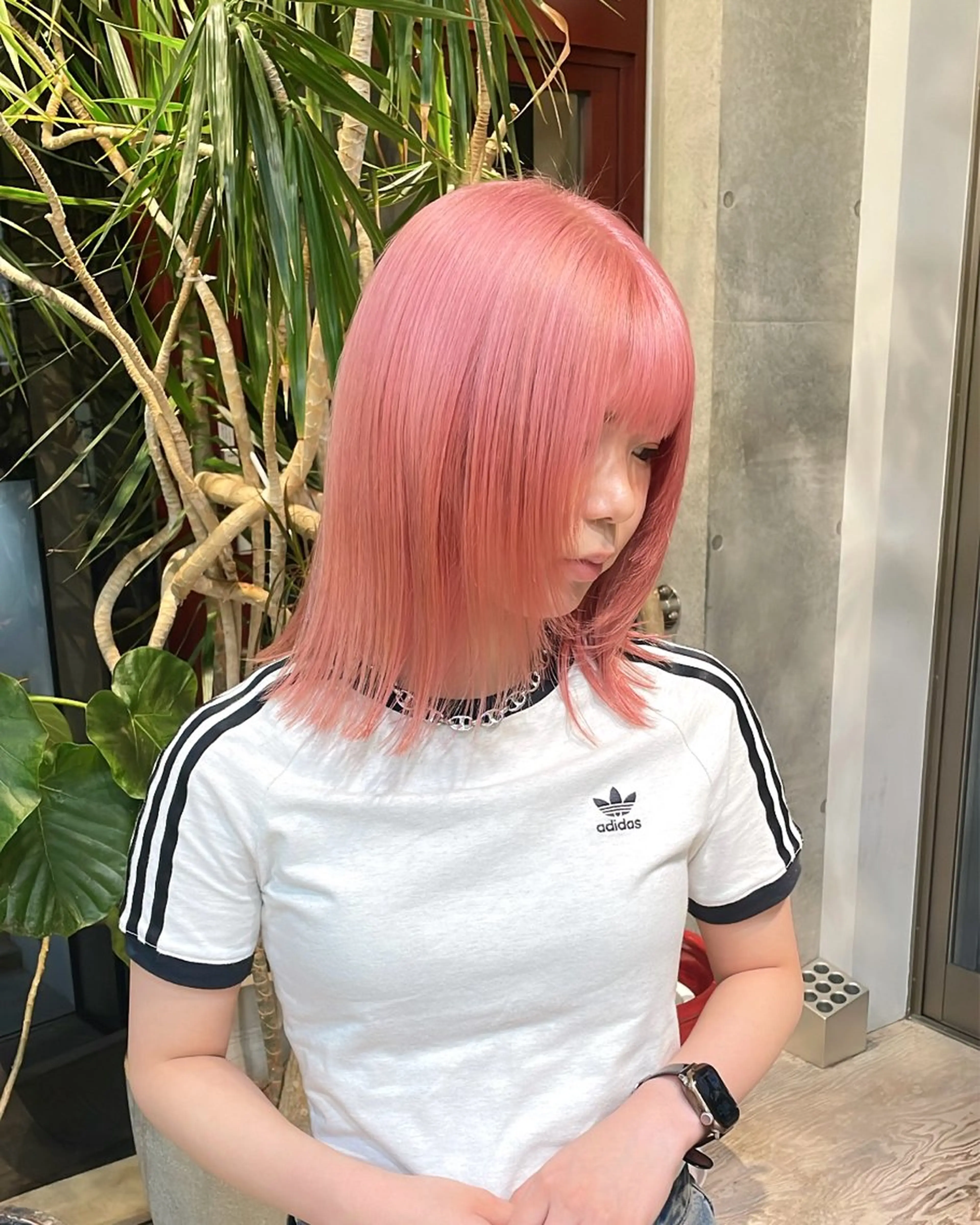 ミディアム カラー カット ヘアカラー トリートメント 色落ち綺麗透明感カラ /ボブ/ナカツヒカルのヘアスタイル