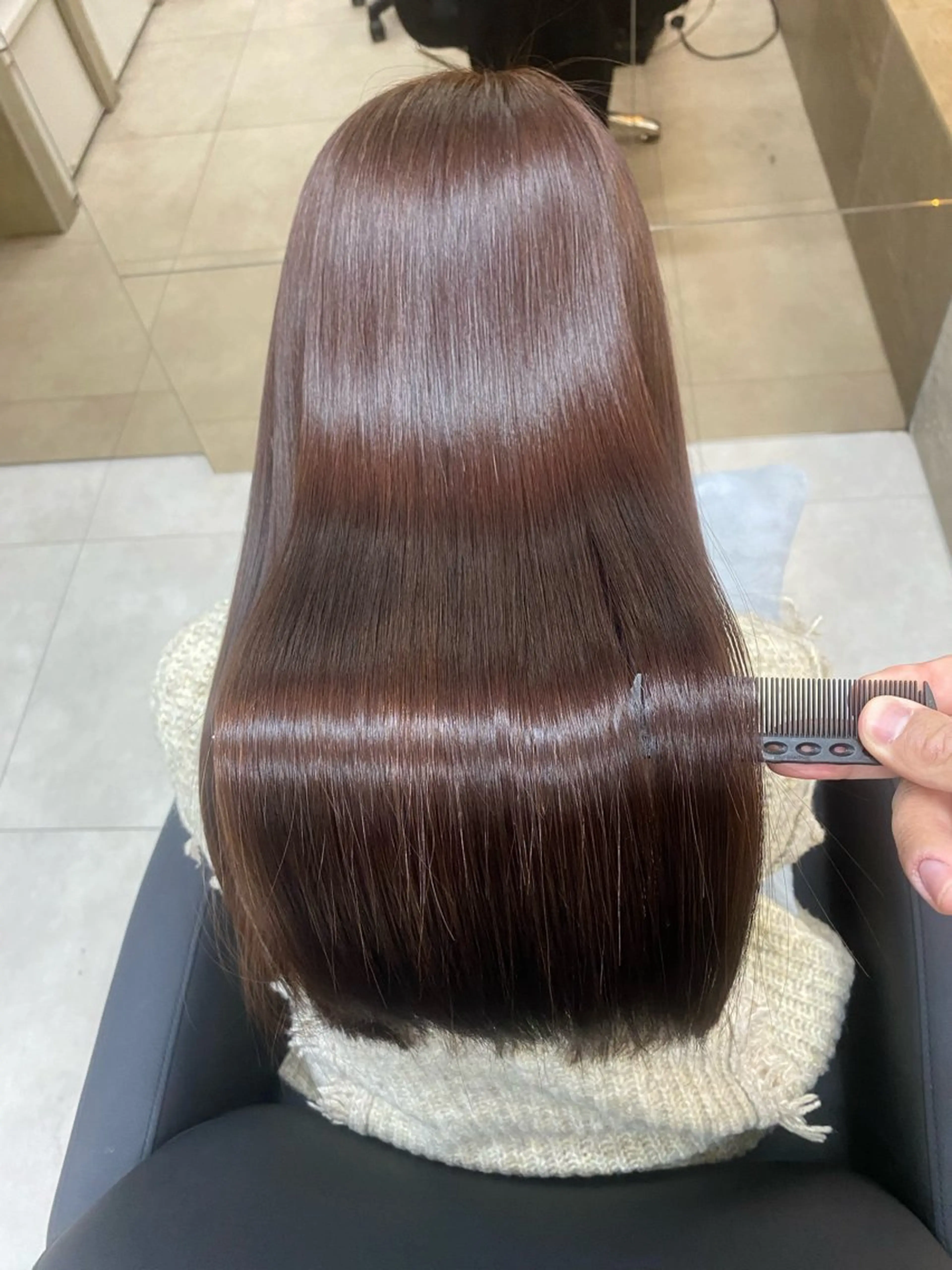 ロング カラー ヘアカラー トリートメント 「似合わせ/髪質改善 《ワタル》」のヘアスタイル