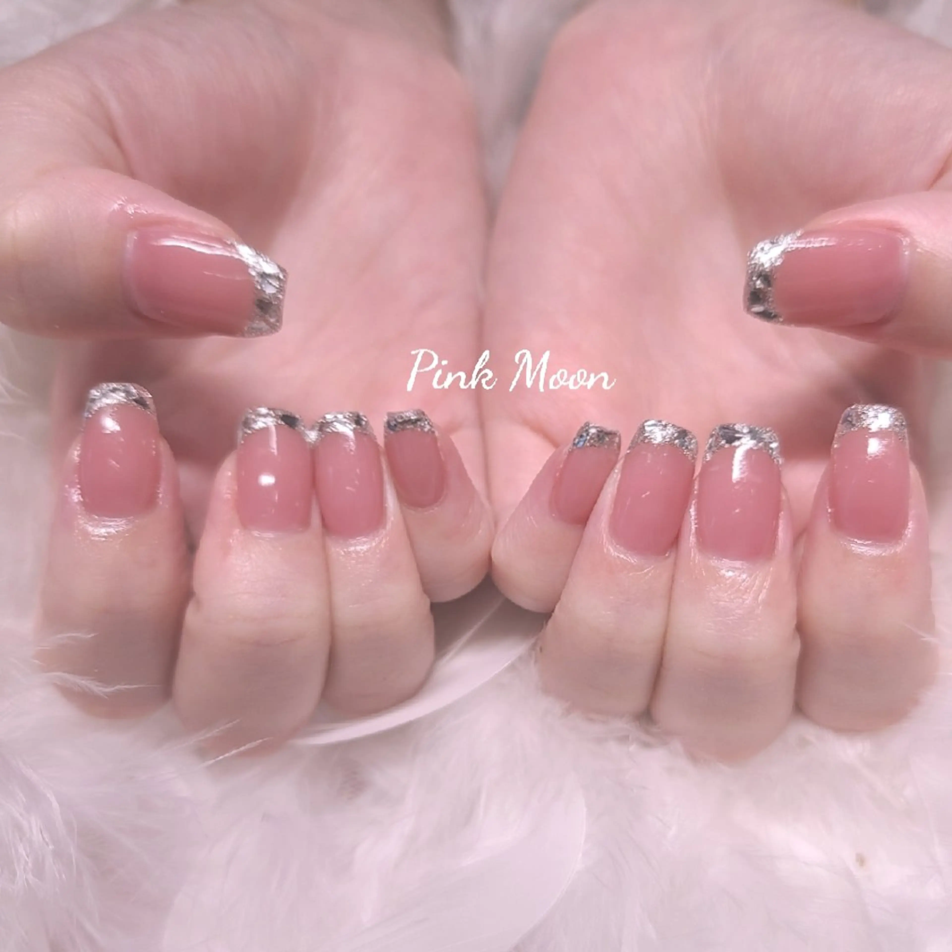 ネイル フレンチネイル ガラスフレンチ その他(ネイル) PinkMoon Nozomiのネイルデザイン