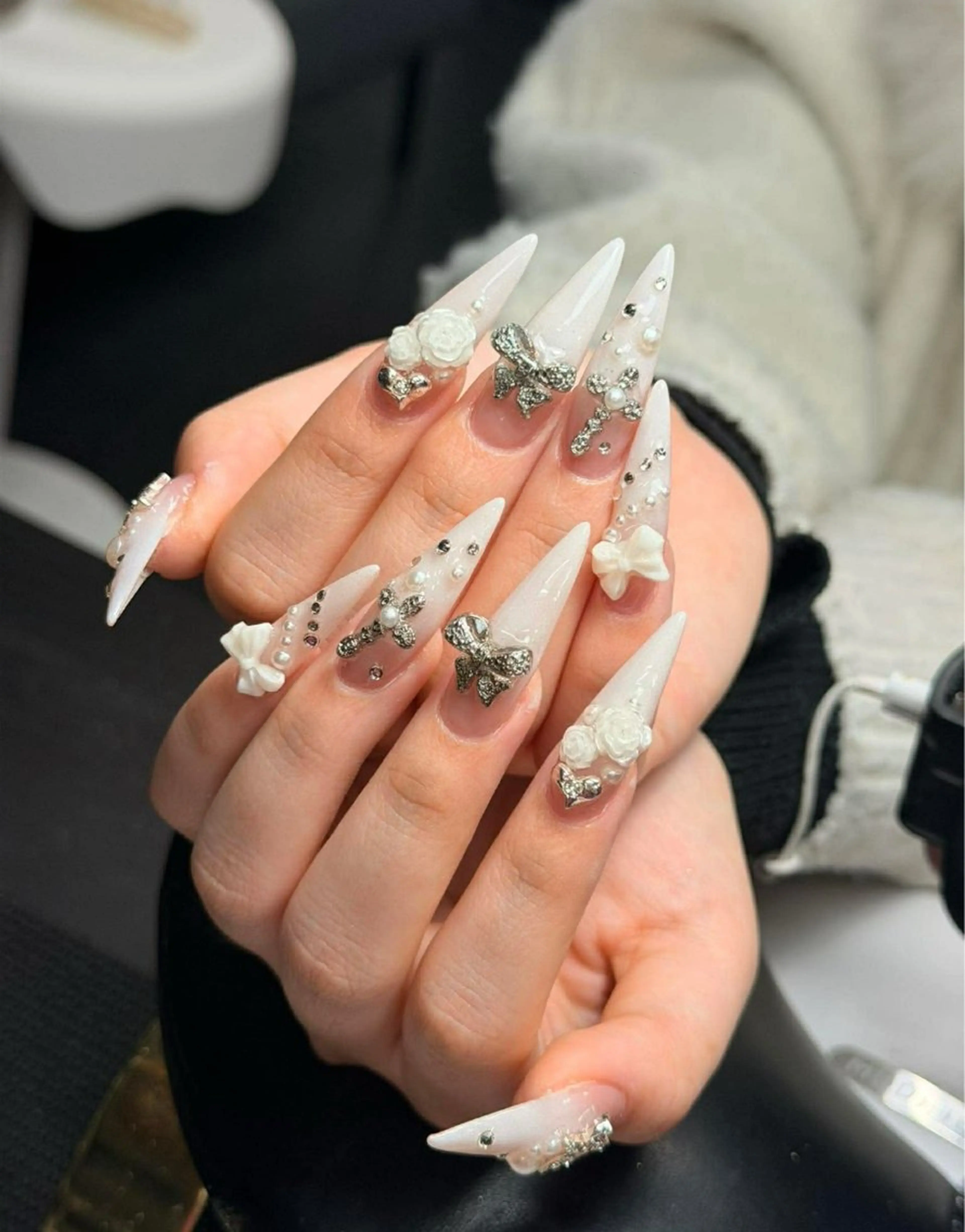 ネイル 韓国ネイル 持ち込み ニュアンスネイル ネイルチップ ハンドネイル Tini ANA.CHUOのネイルデザイン