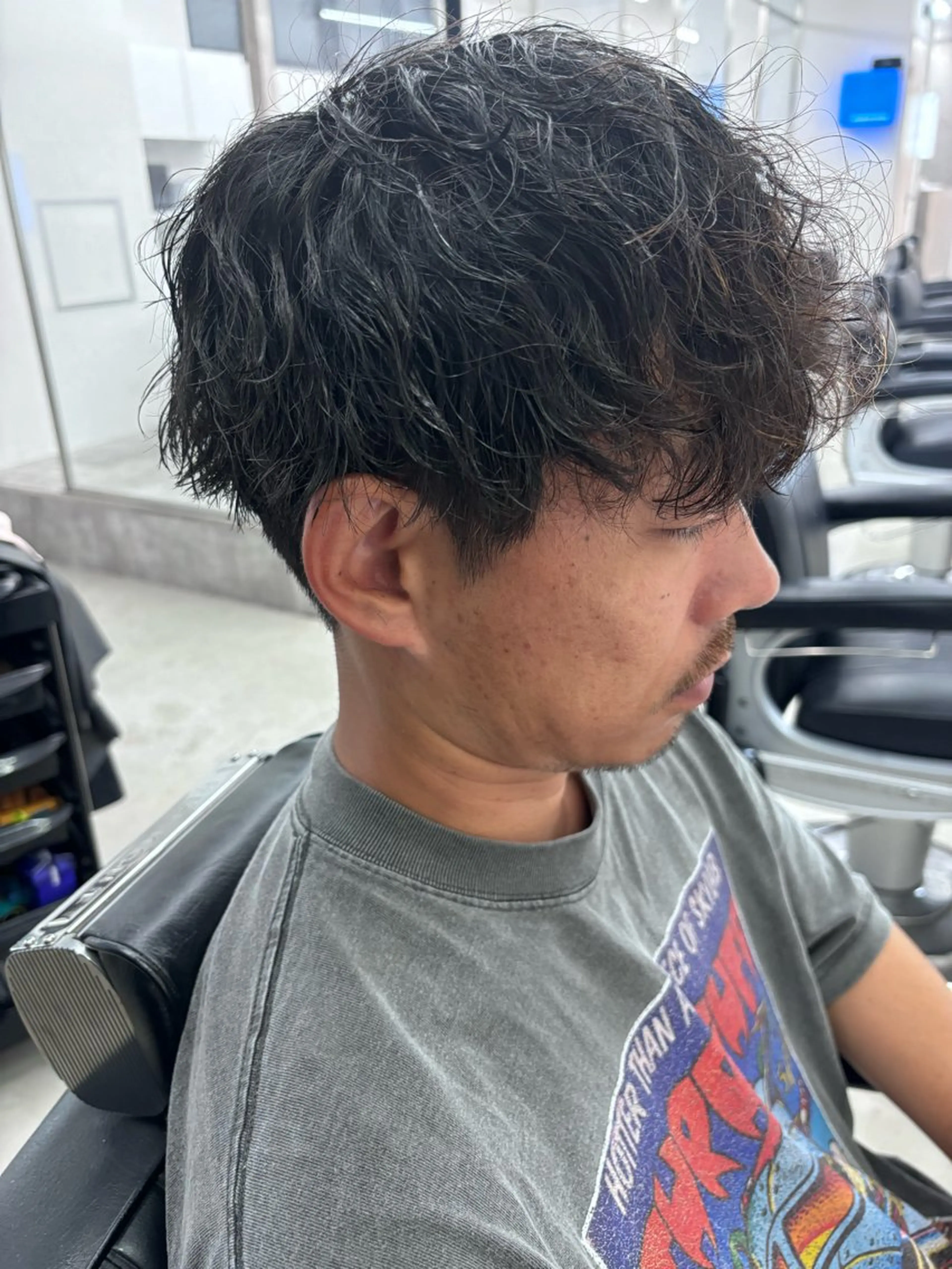 パーマ メンズ カット パーマ 土岐 仁/メンズ専門 パーマ特化美容師🌀のヘアスタイル