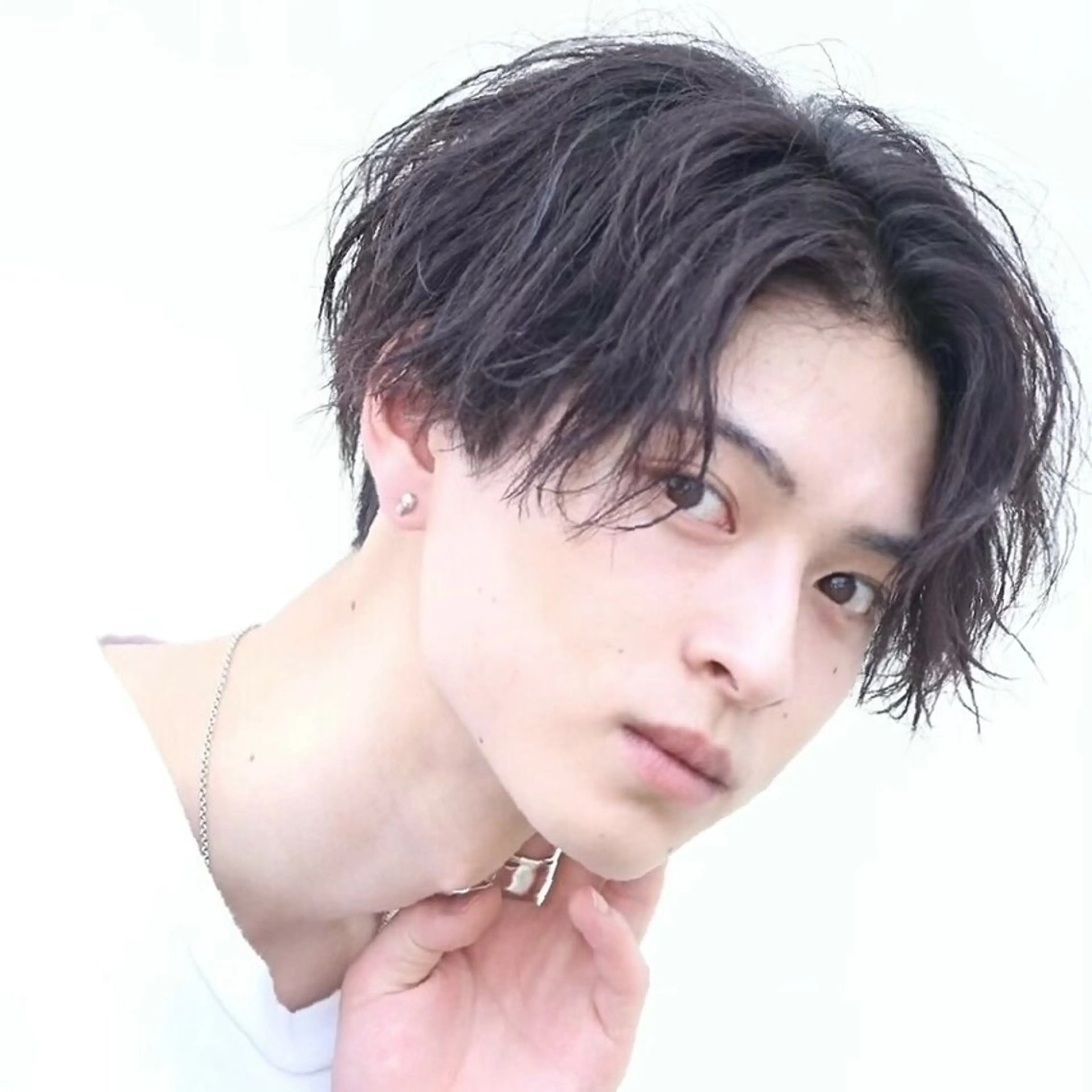 ミディアム パーマ メンズ カット パーマ ヘアセット THE 3rd HAIR 柏店所属・柏メンズ特化 THE3rdHAIRのヘアスタイル