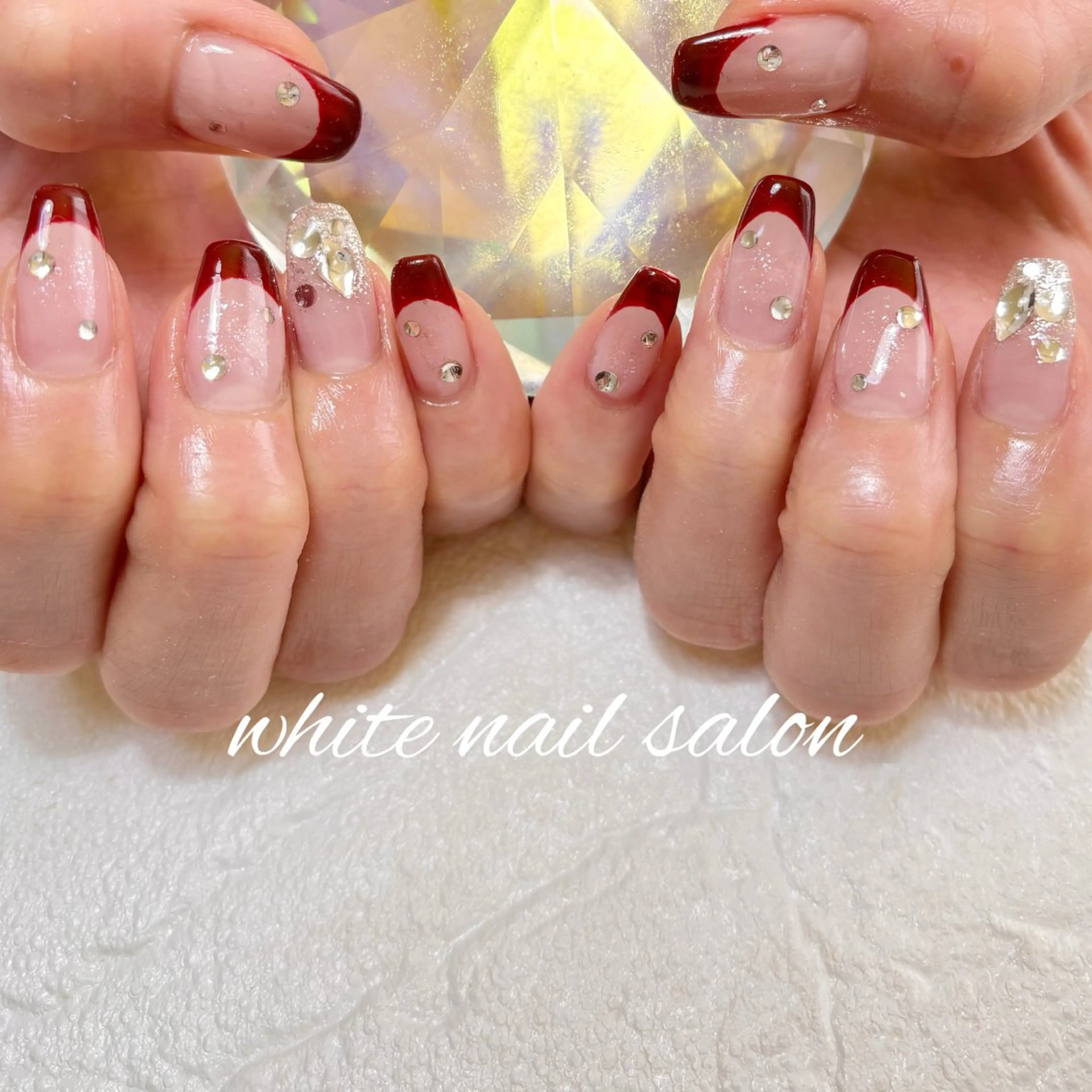 ネイル フットネイル ラメ(グリッター) 持ち込み ハンドネイル white nail salonのネイルデザイン
