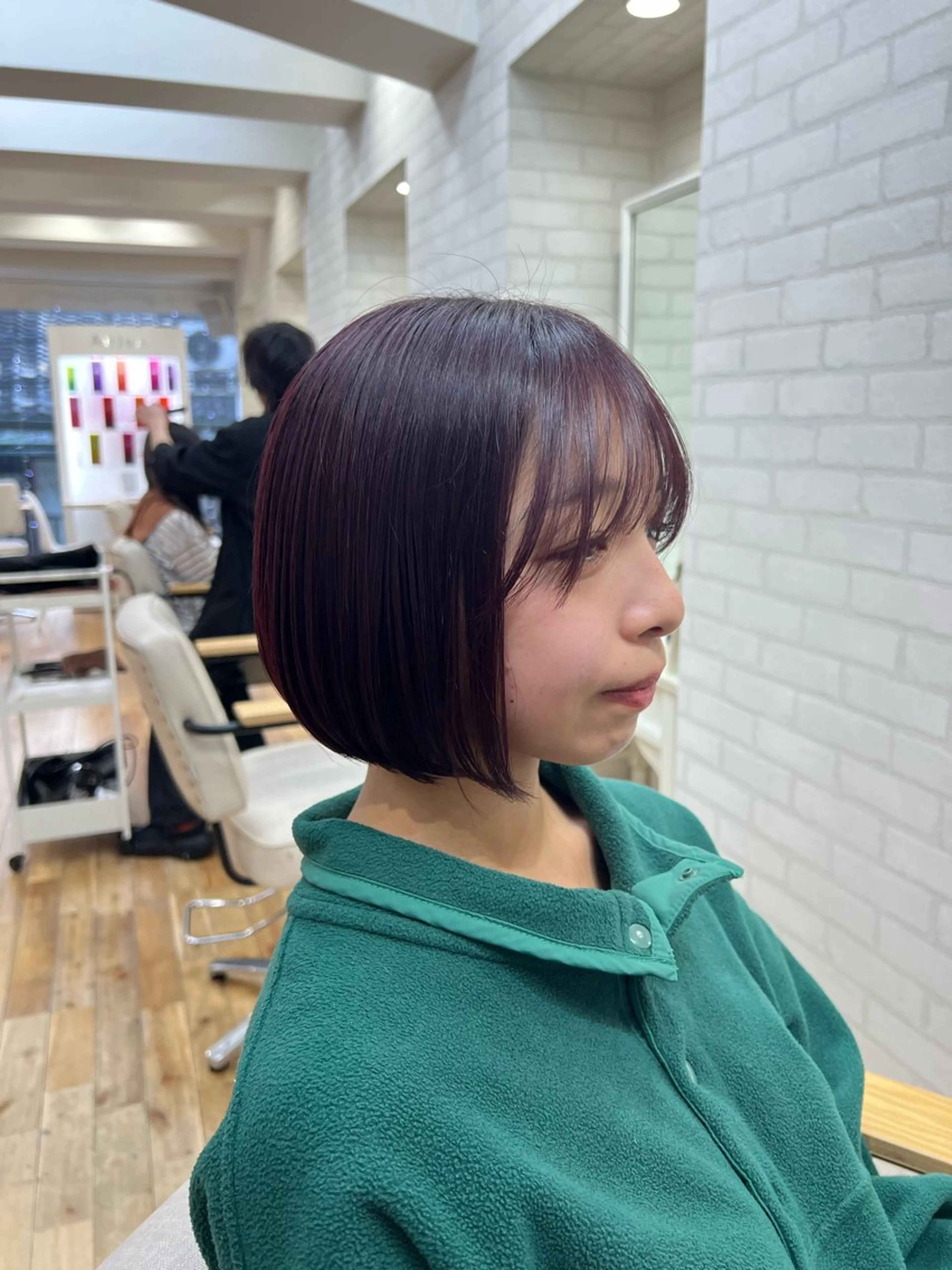 ミディアム カラー カット ヘアカラー トリートメント 一樹ハイトーン/ブリ ーチ/透明感カラーのヘアスタイル