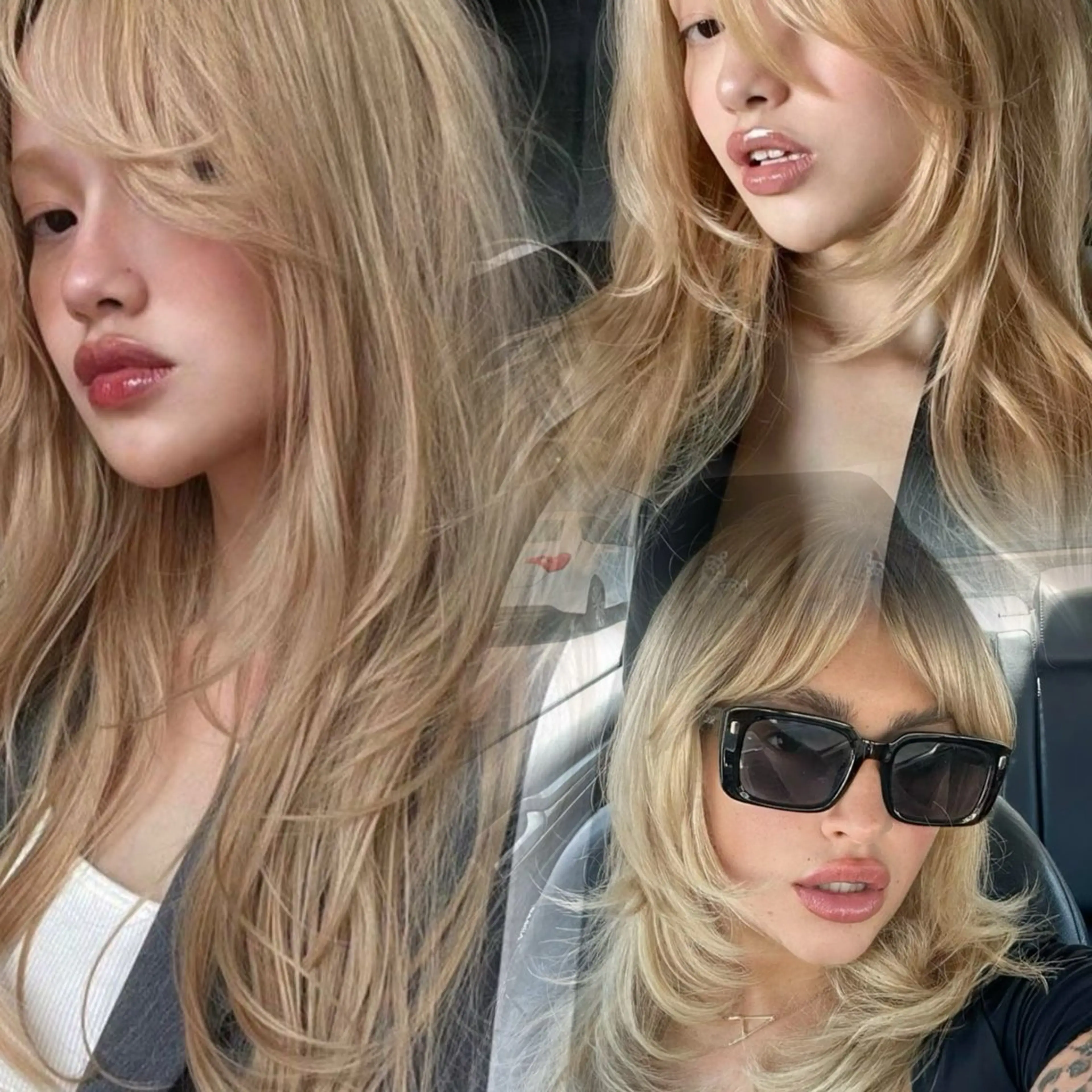 セミロング カラー MEI🎀つやカラー 🎀レイヤー🎀渋谷のヘアスタイル