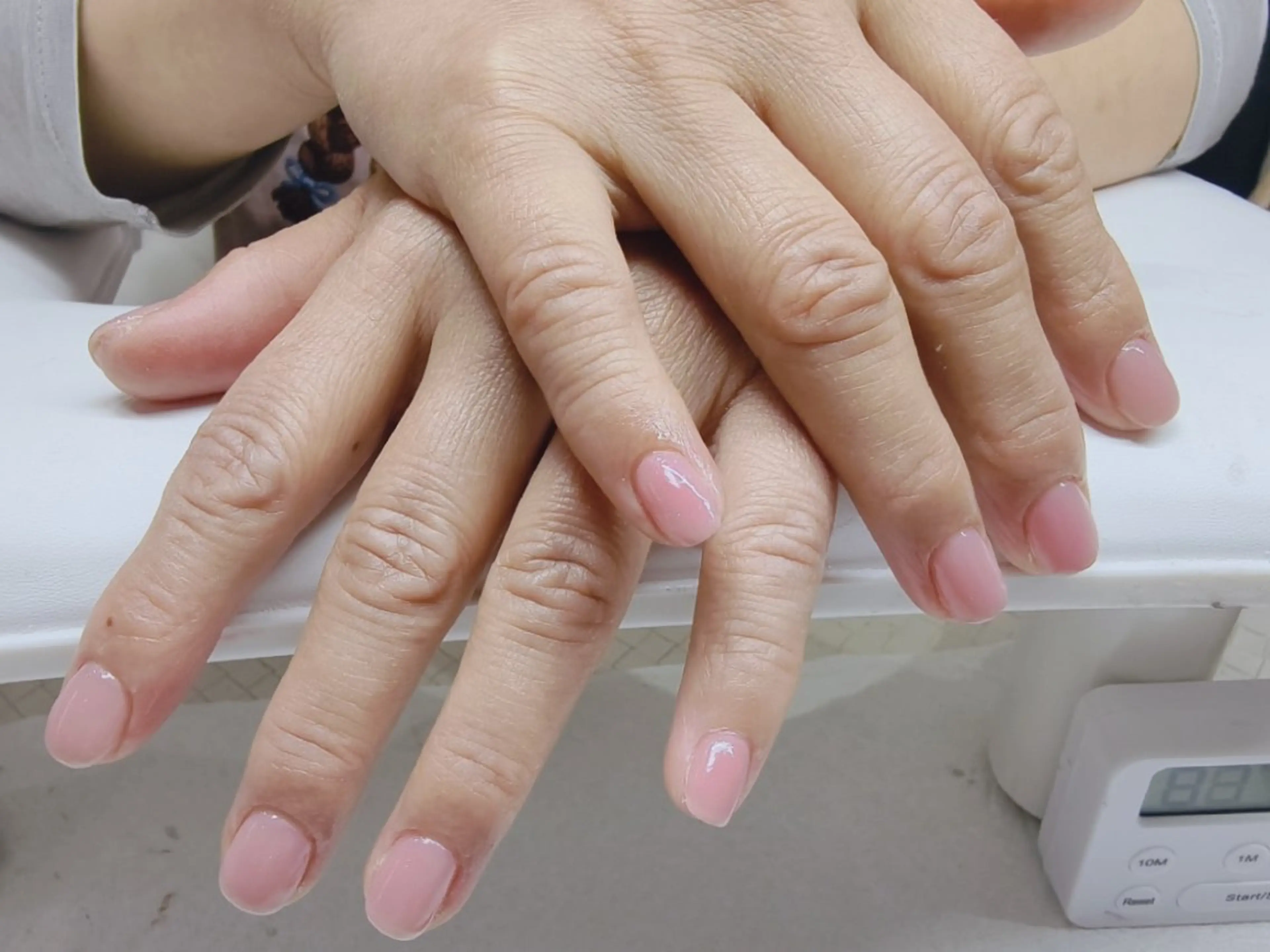 ネイル ピンク シンプルネイル U.NI所属・森川 雪のネイルデザイン