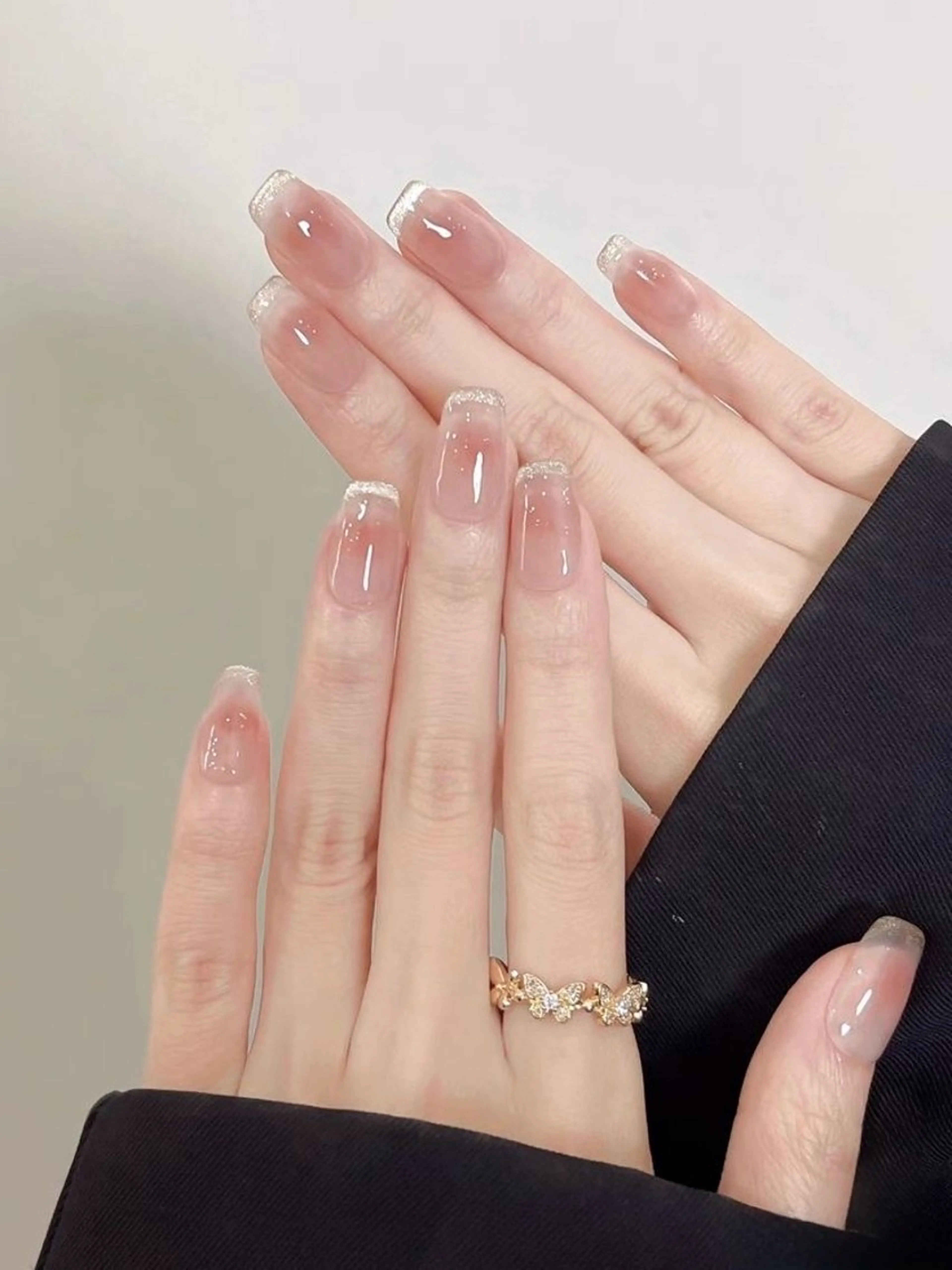 ネイル 長さ出し フレンチネイル グラデーション 卒業式 マグネットネイル ハンドネイル MIHANA NAILのネイルデザイン