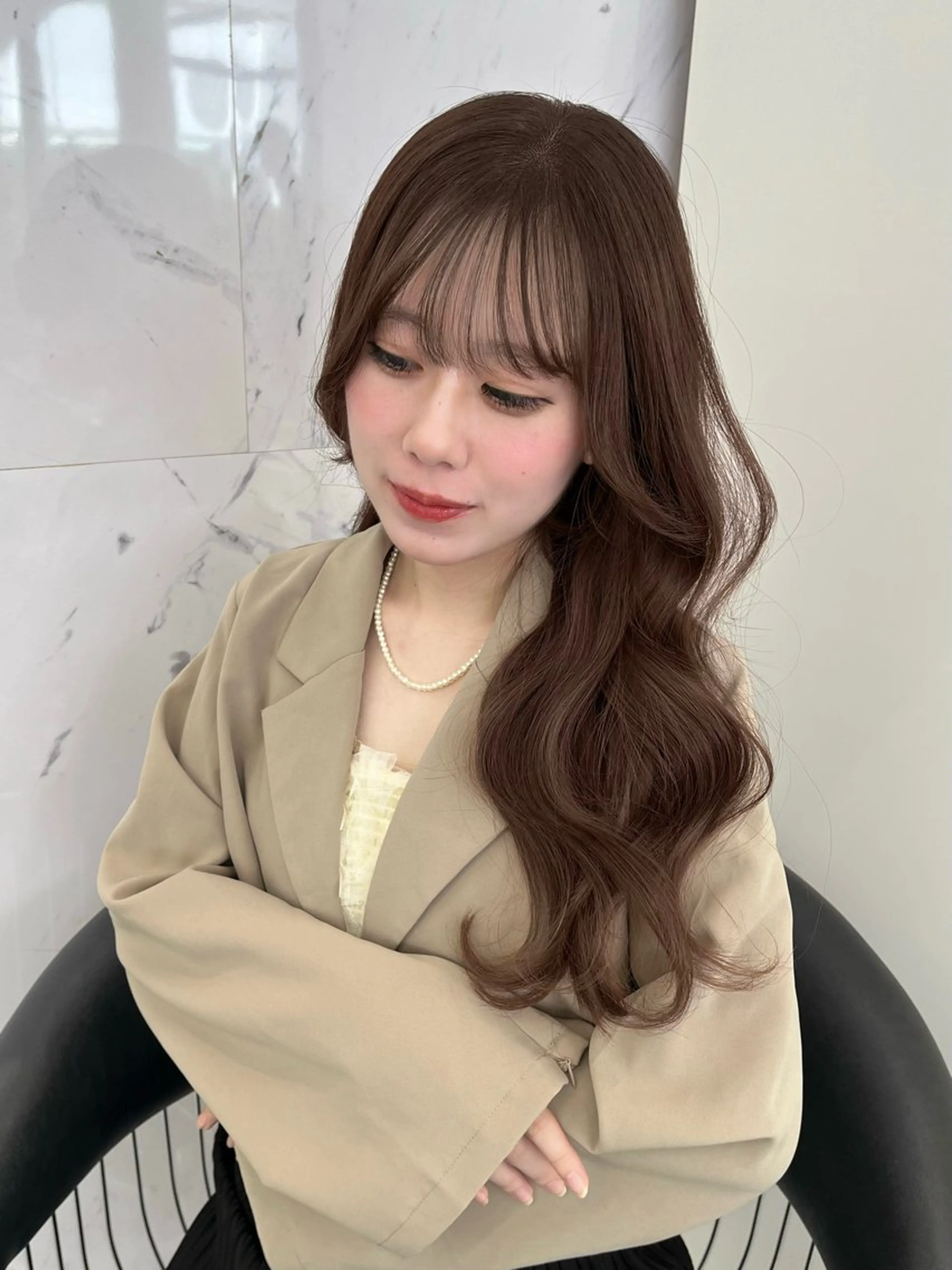 ロング カラー カット ヘアカラー トリートメント ParveMix ♡白神みやびのヘアスタイル