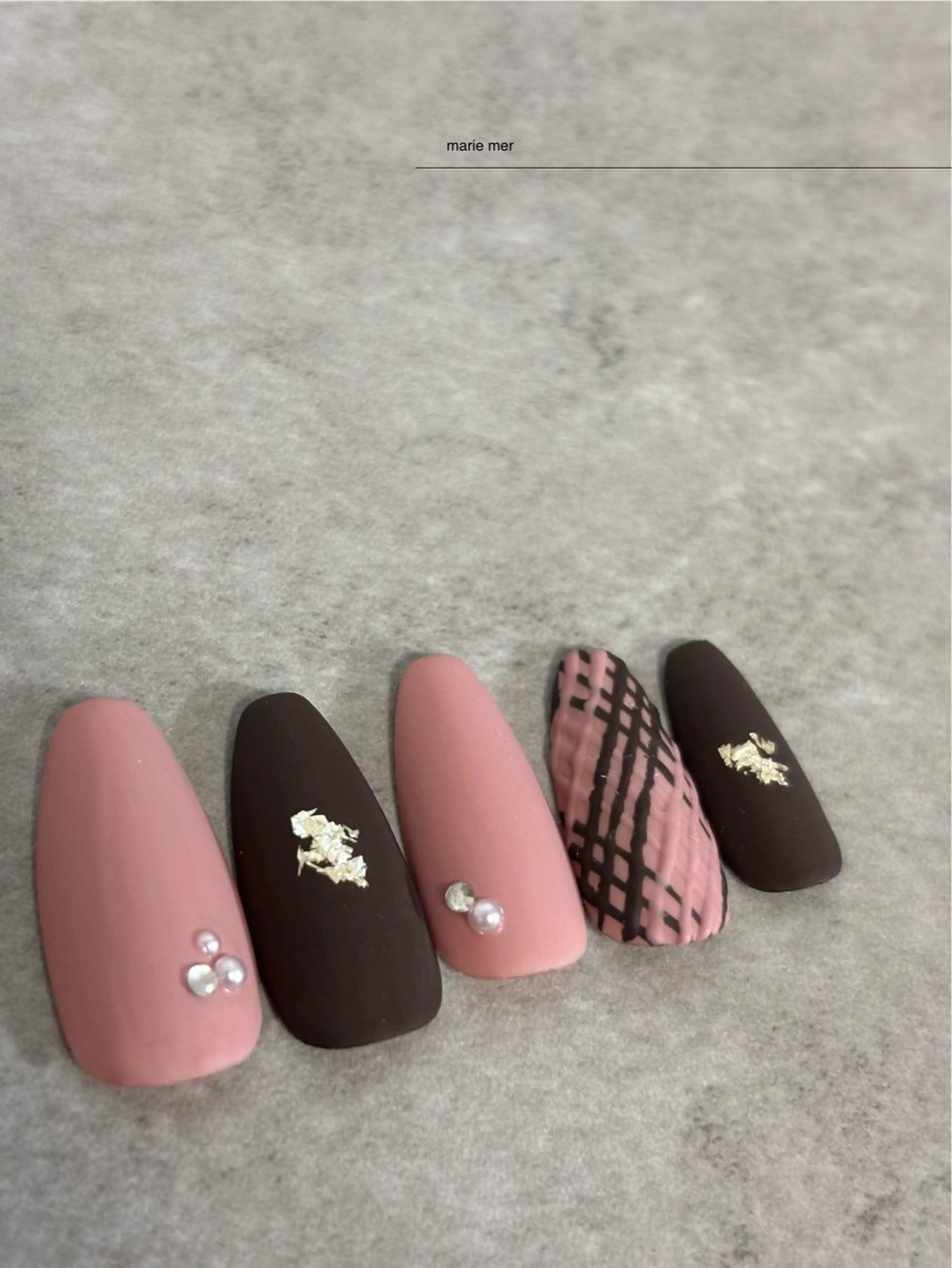 ネイル バレンタイン ハンドネイル marie merのネイルデザイン