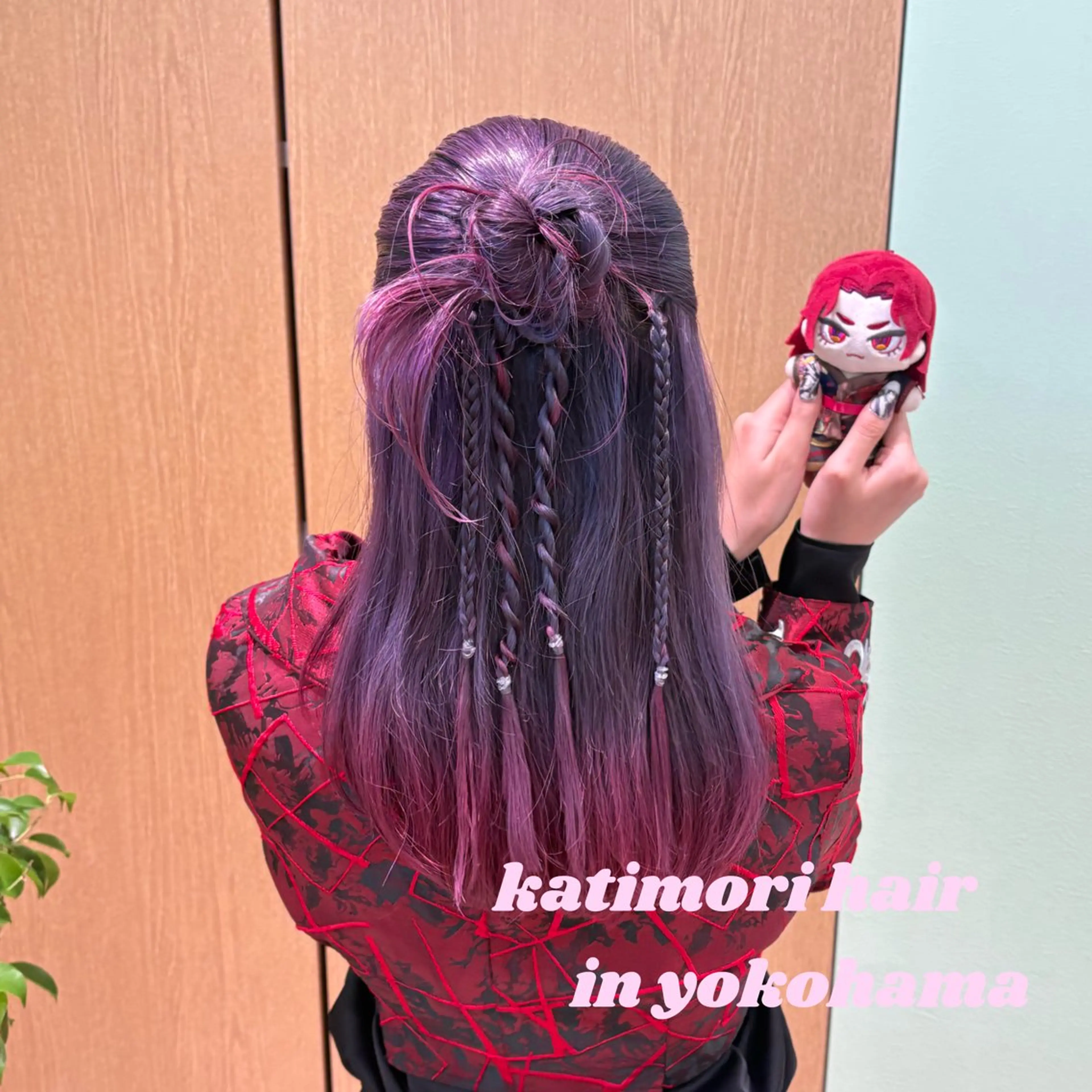 ヘアアレンジ ハーフアップ ヘアセット 🎼艶感カラー ヘアメ たま🎀のヘアスタイル