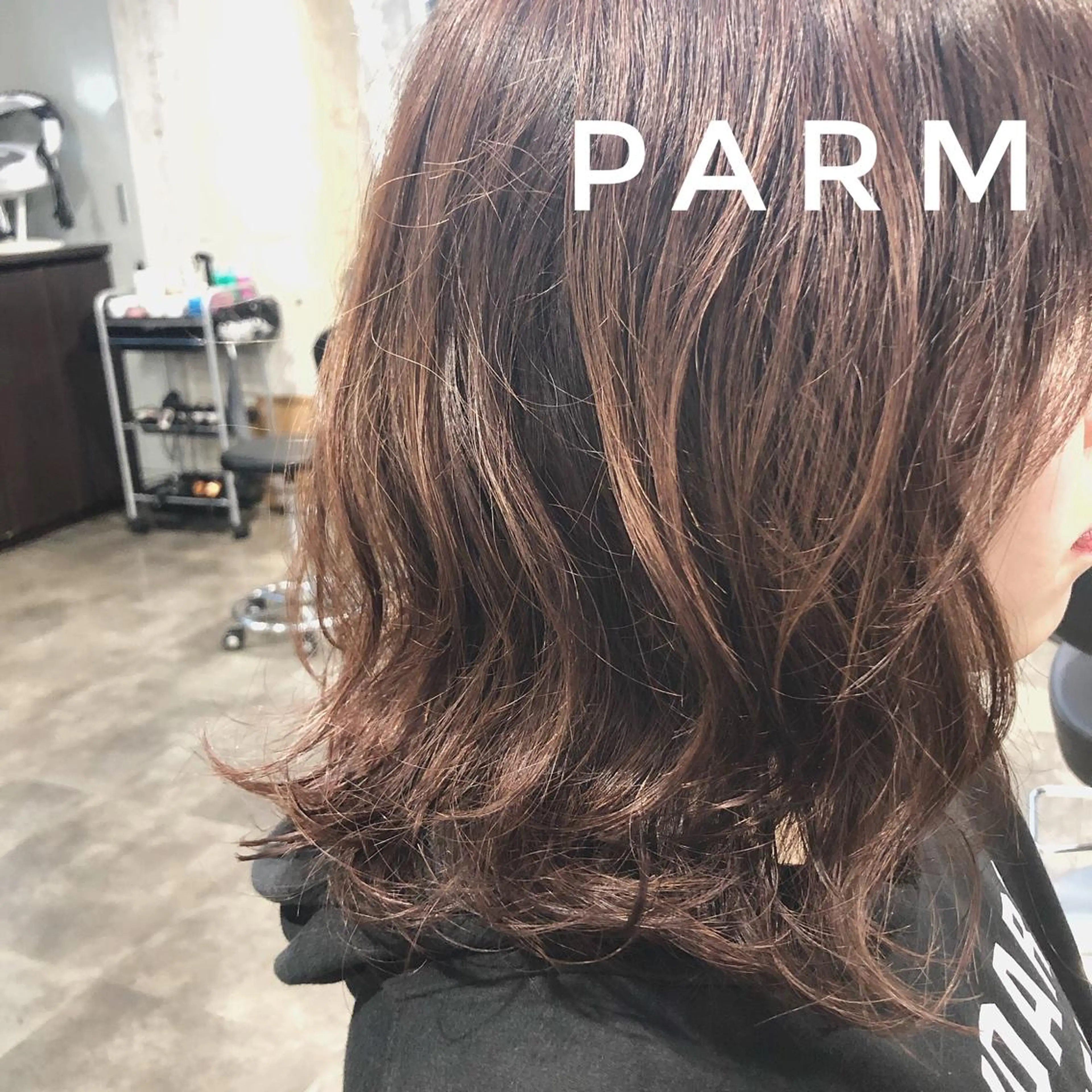 ミディアム パーマ YU-KA ✂︎ROSSOのヘアスタイル