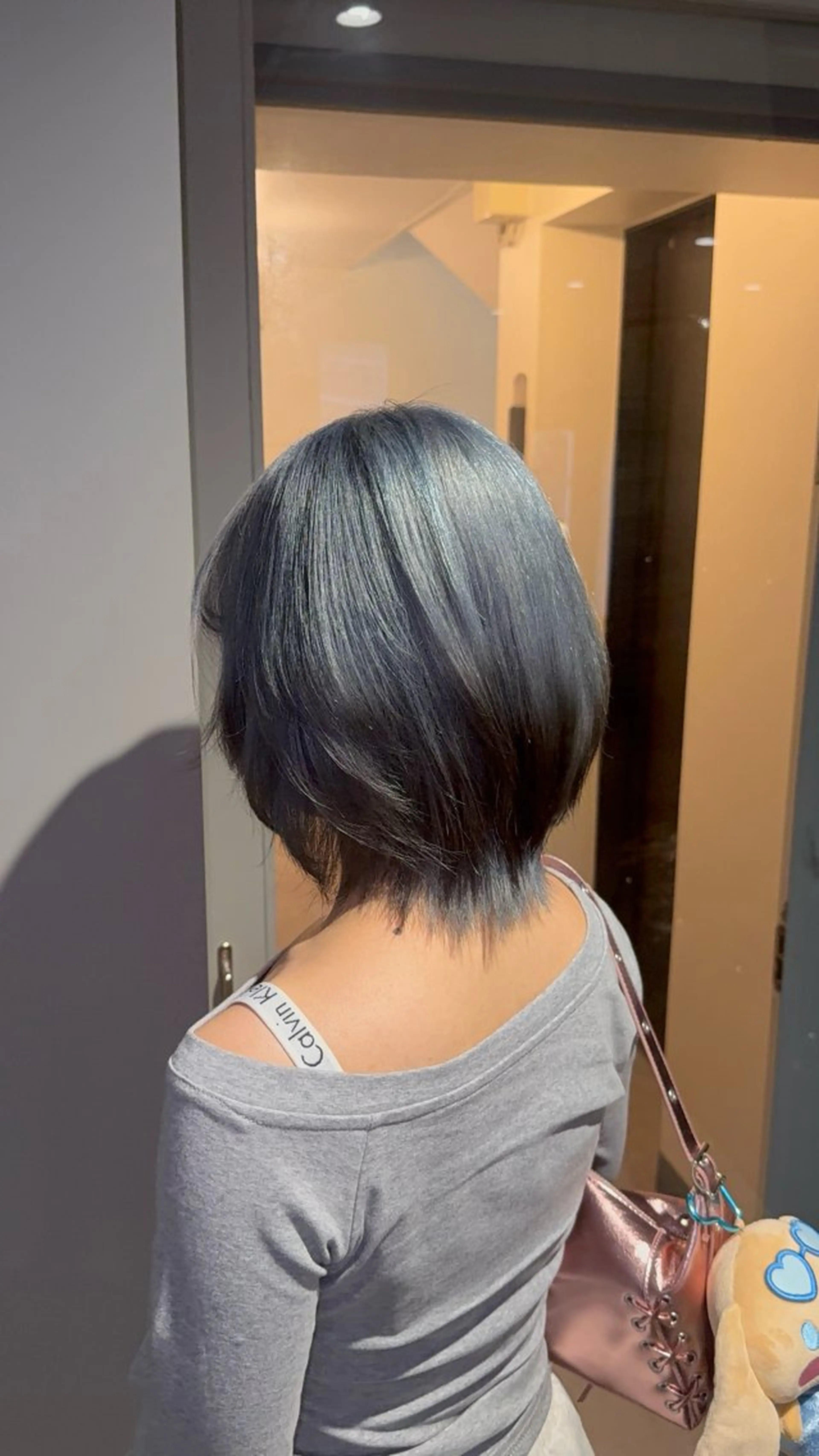 セミロング 渋谷ケアブリーチ ❤️‍🔥徳田空悟のヘアスタイル